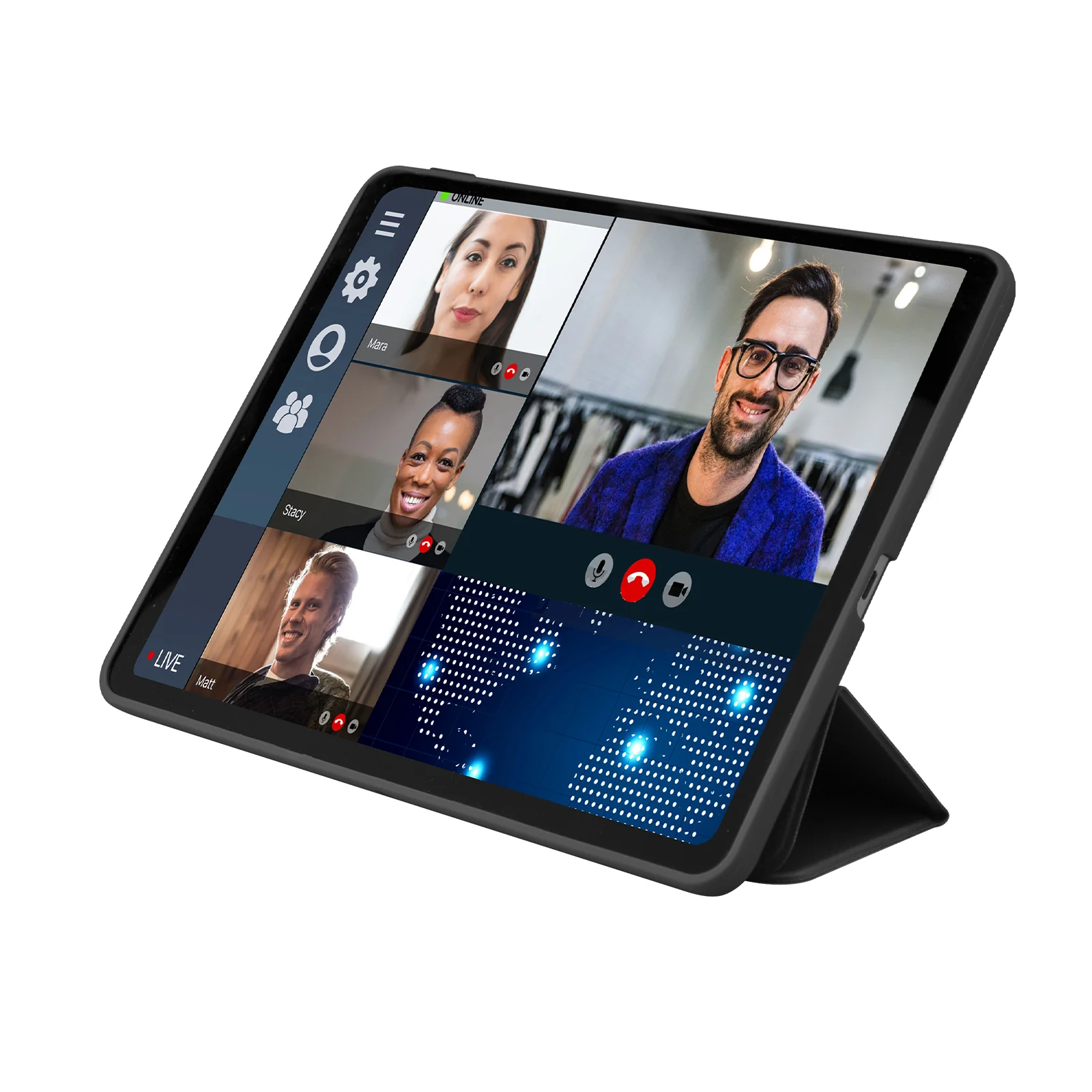 Custodia Book Pro con supporto a leggio per Samsung Tab S8 2022 - Image 2