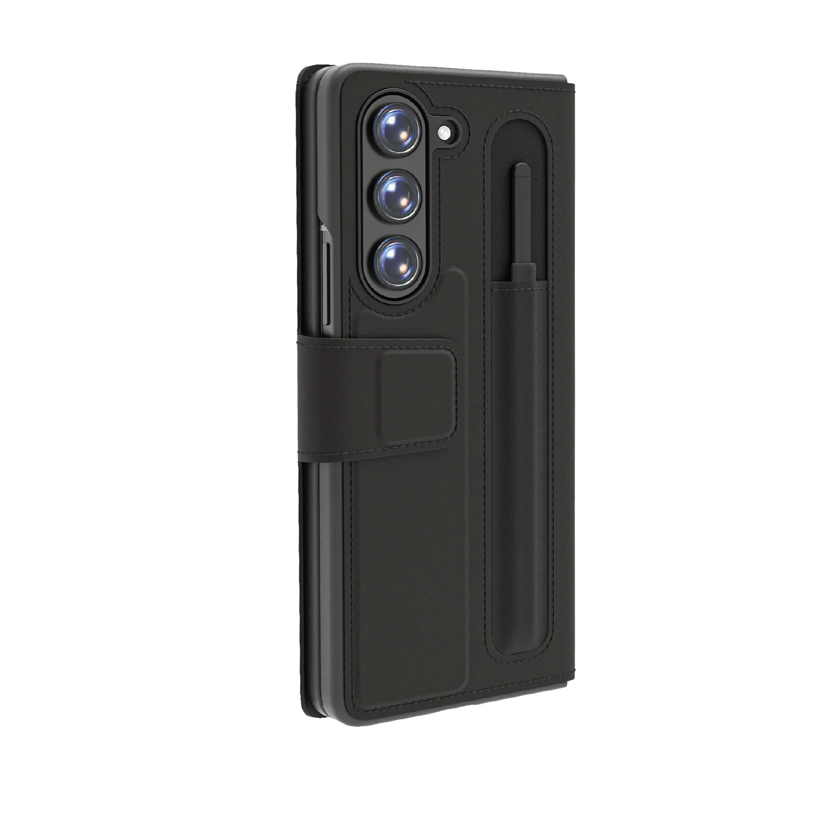 Custodia flip, chiusura magnetica, portatessere, portapenna per Samsung Z Fold 6 - Image 2