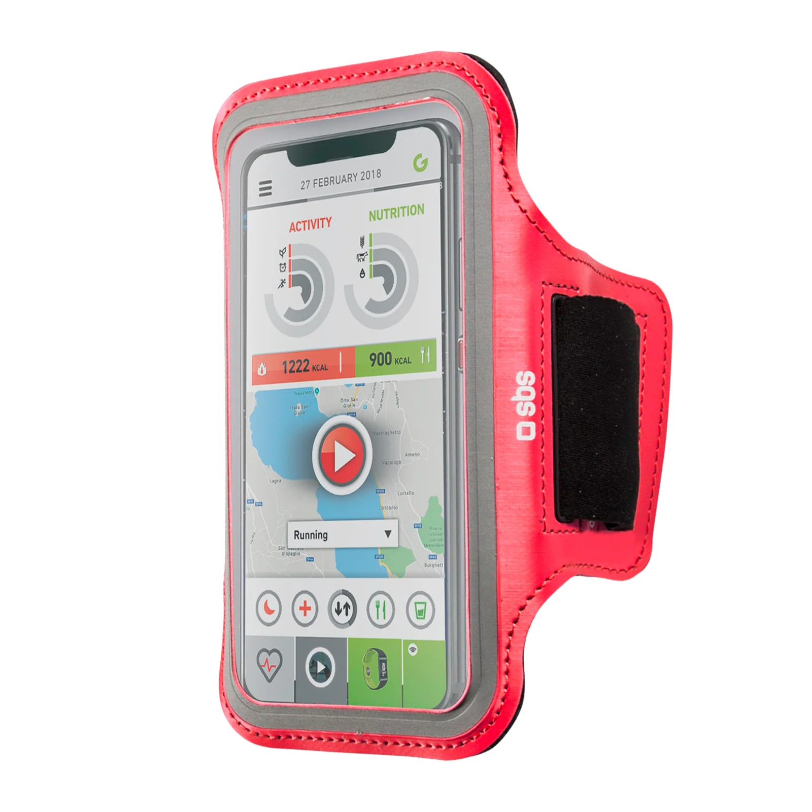 Custodia sportiva da braccio per smartphone fino a 4,5"