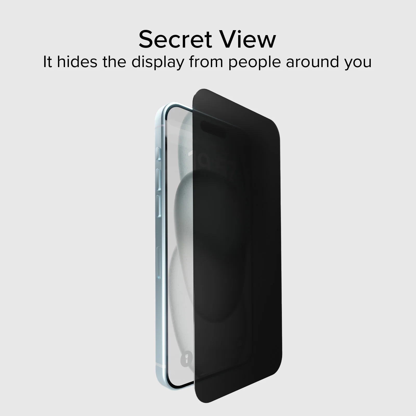 Glass screen protector Full Cover Privacy per iPhone 15 Plus - Image 3