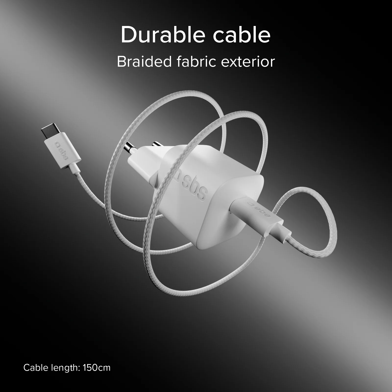 Kit caricatore 30W USB-C Power Delivery e cavo USB-C 1,5 m con rivestimento in tessuto intrecciato - Image 14