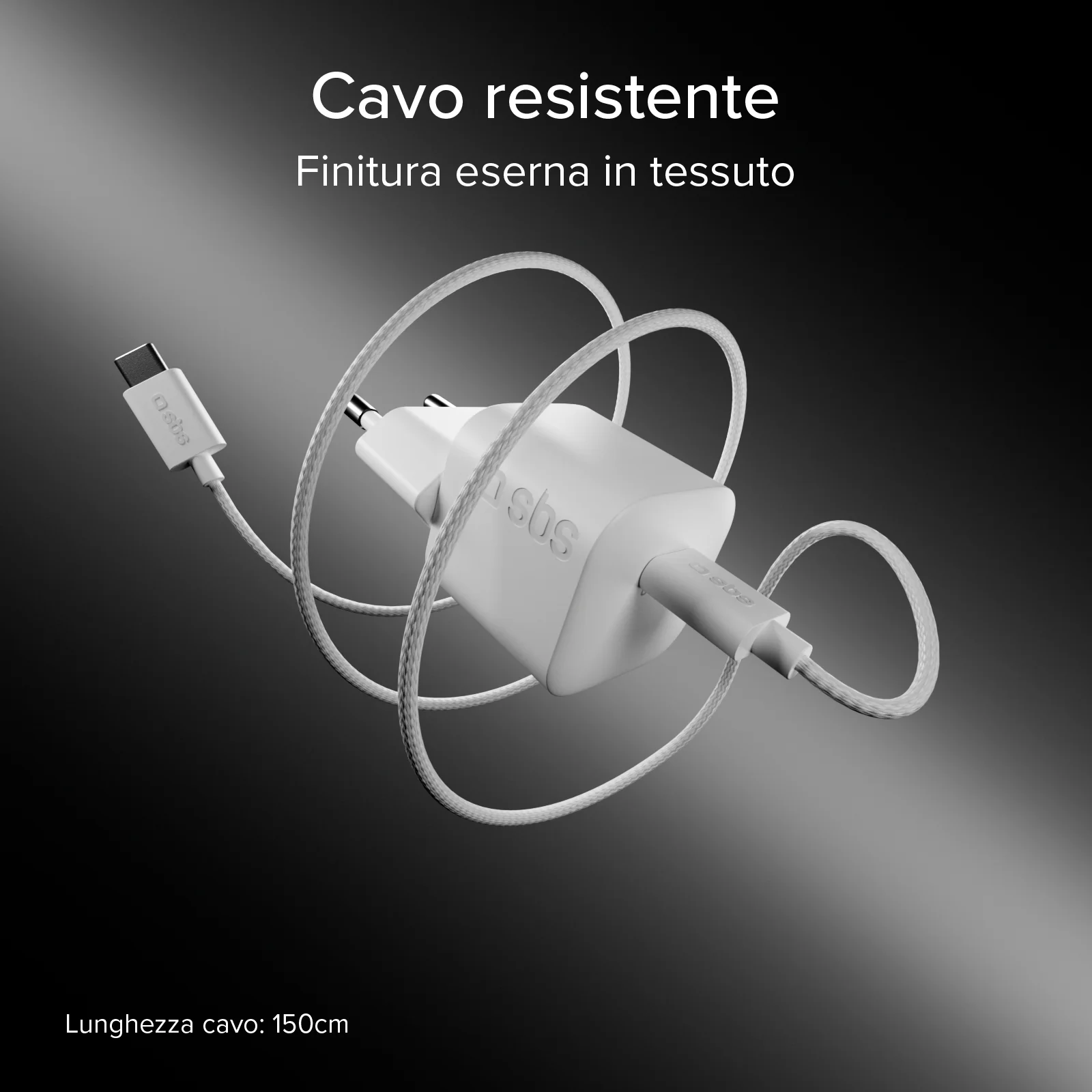 Kit caricatore 30W USB-C Power Delivery e cavo USB-C 1,5 m con rivestimento in tessuto intrecciato - Image 15