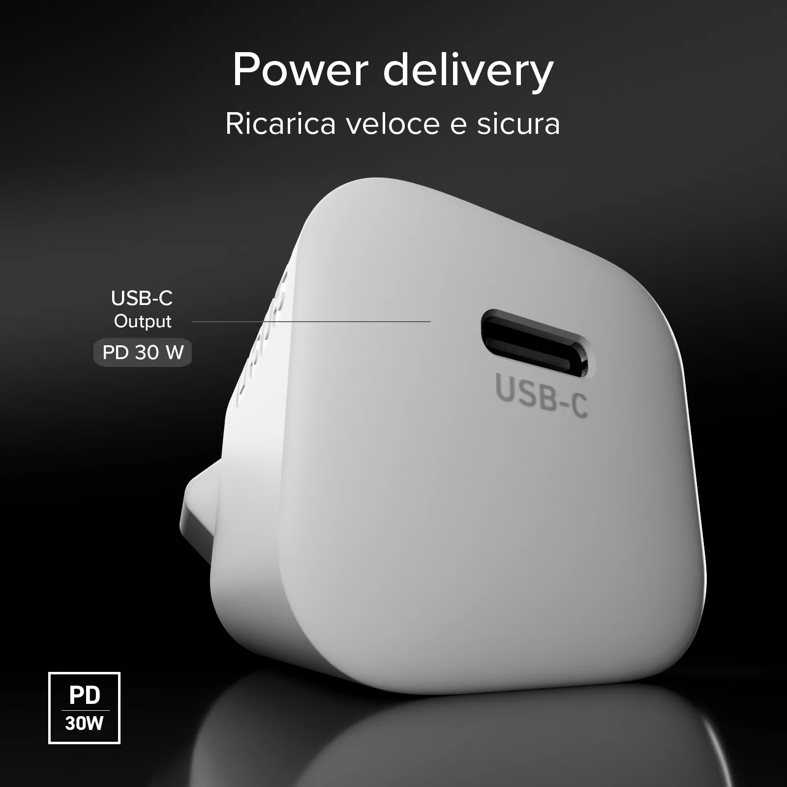 Kit caricatore 30W USB-C Power Delivery e cavo USB-C 1,5 m con rivestimento in tessuto intrecciato - Image 7