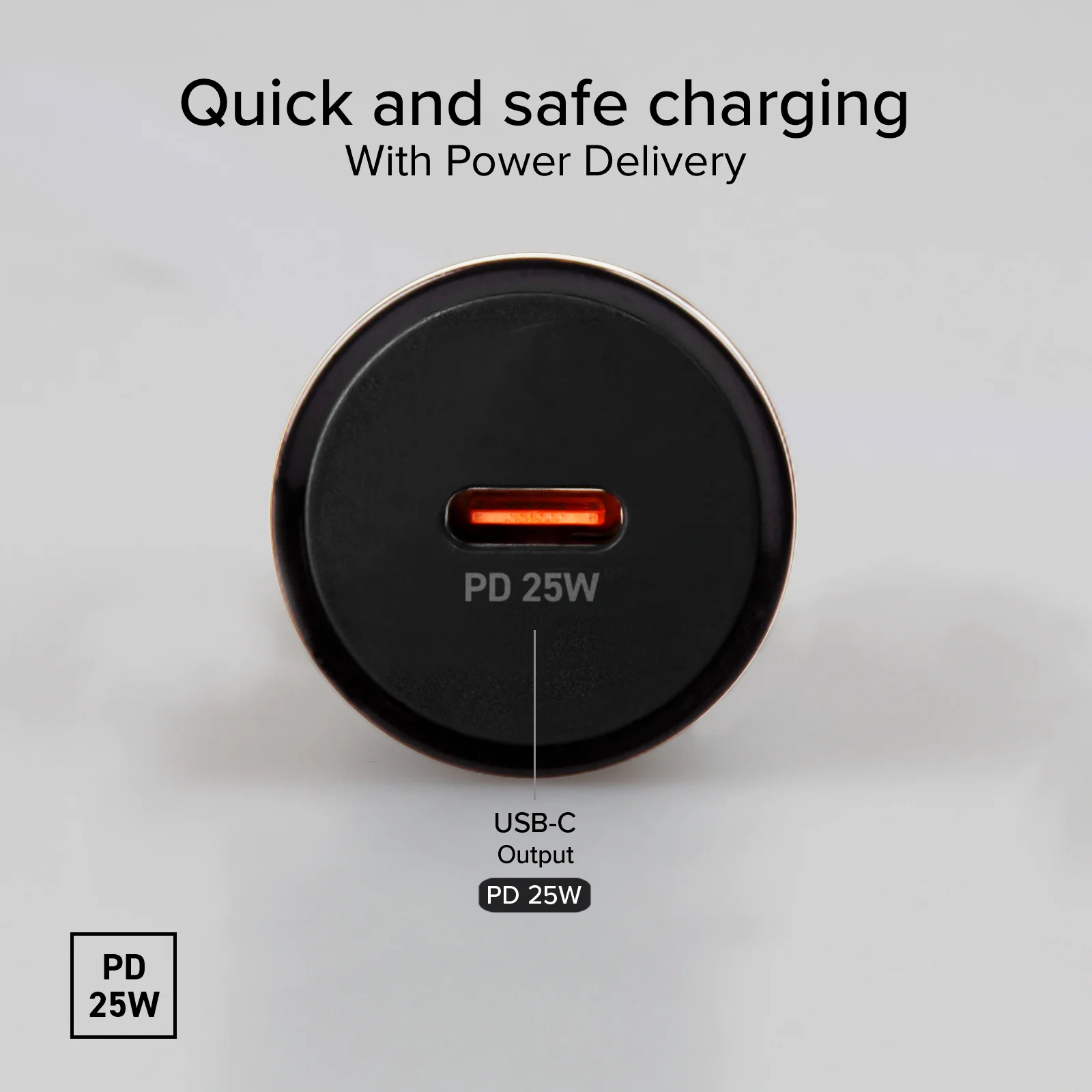 Kit caricatore auto PD 25 Watt + cavo USB-C USB-C - Image 5