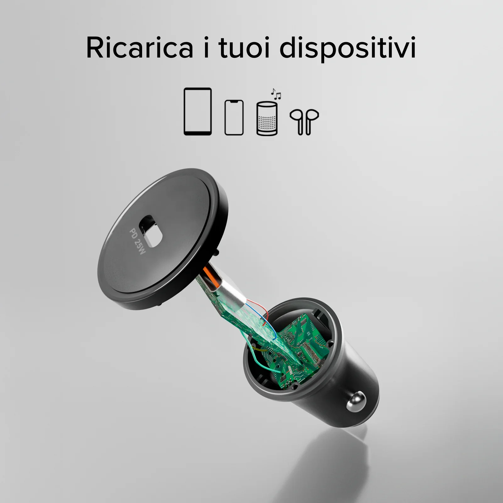 Kit caricatore auto PD 25 Watt + cavo USB-C USB-C - Image 7