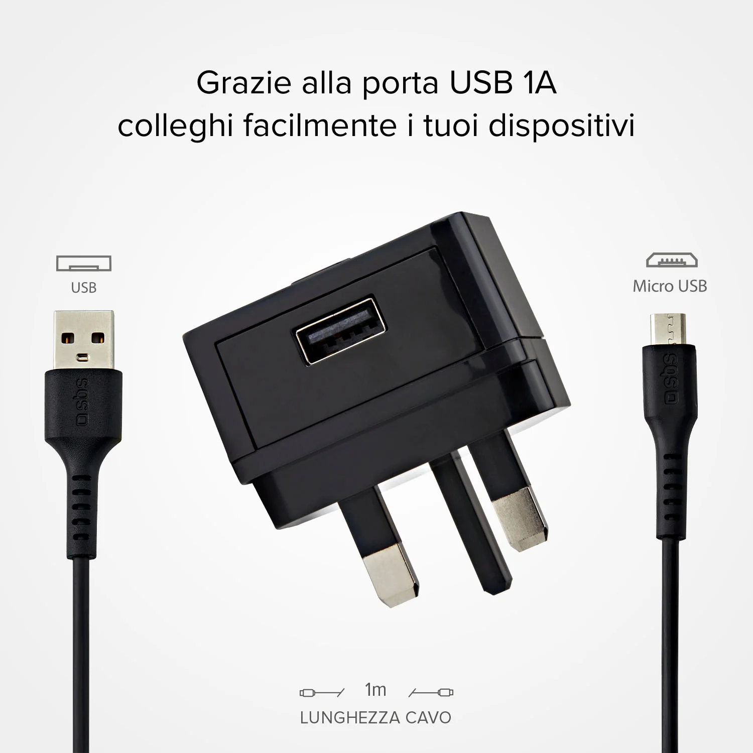 Kit caricabatterie: caricatore UK ricarica standard con cavo USB e Micro-USB incluso - Image 4