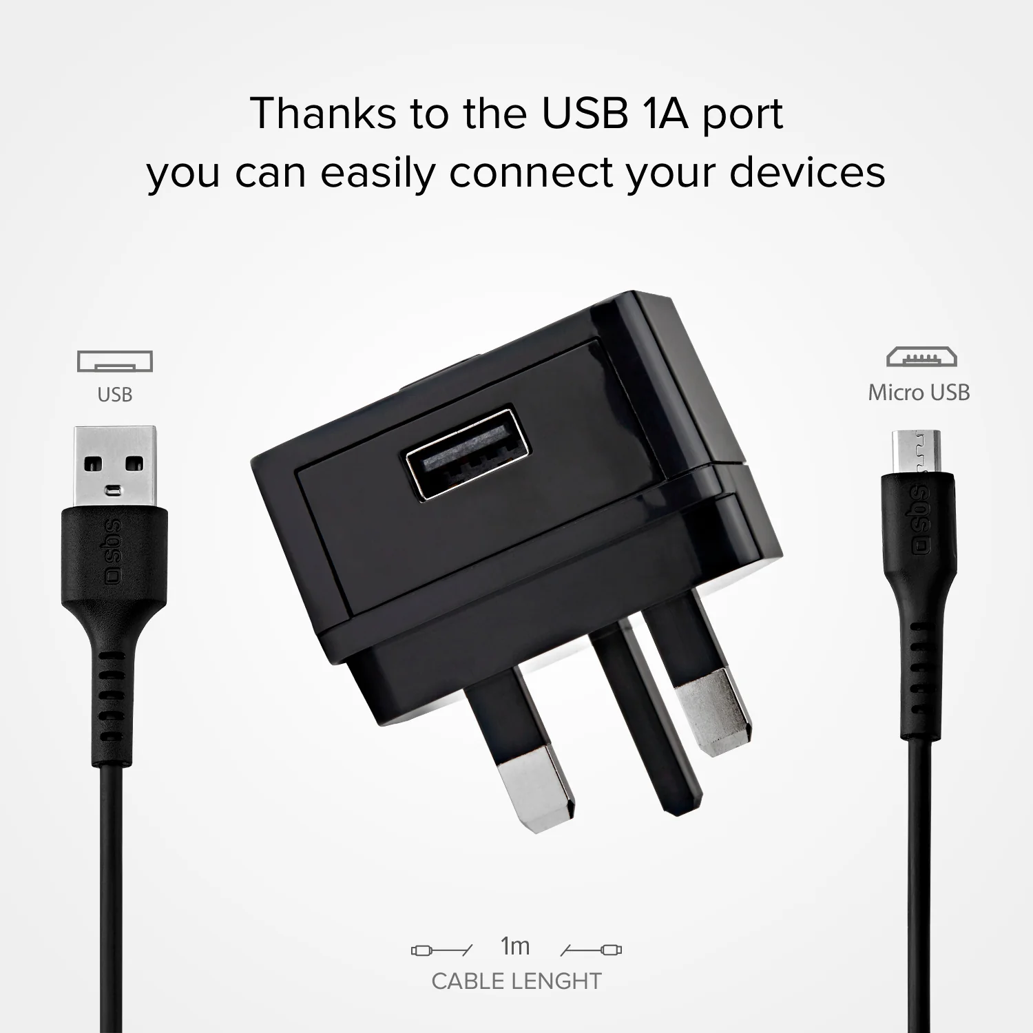 Kit caricabatterie: caricatore UK ricarica standard con cavo USB e Micro-USB incluso - Image 5