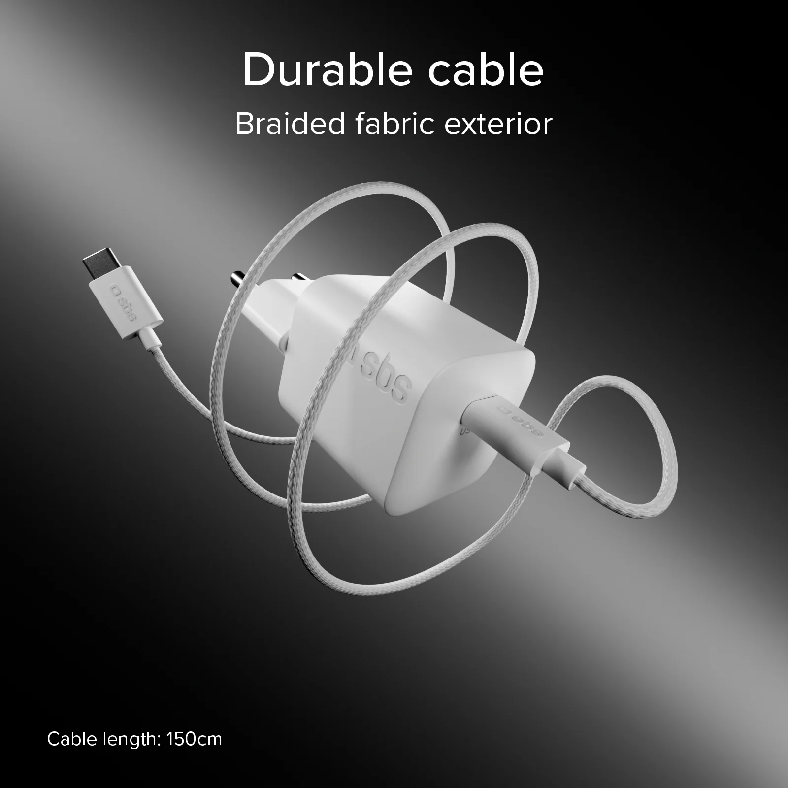 Kit di ricarica con caricatore da muro 40W e cavo USB-C intrecciato antigroviglio 1,5 m - Image 14