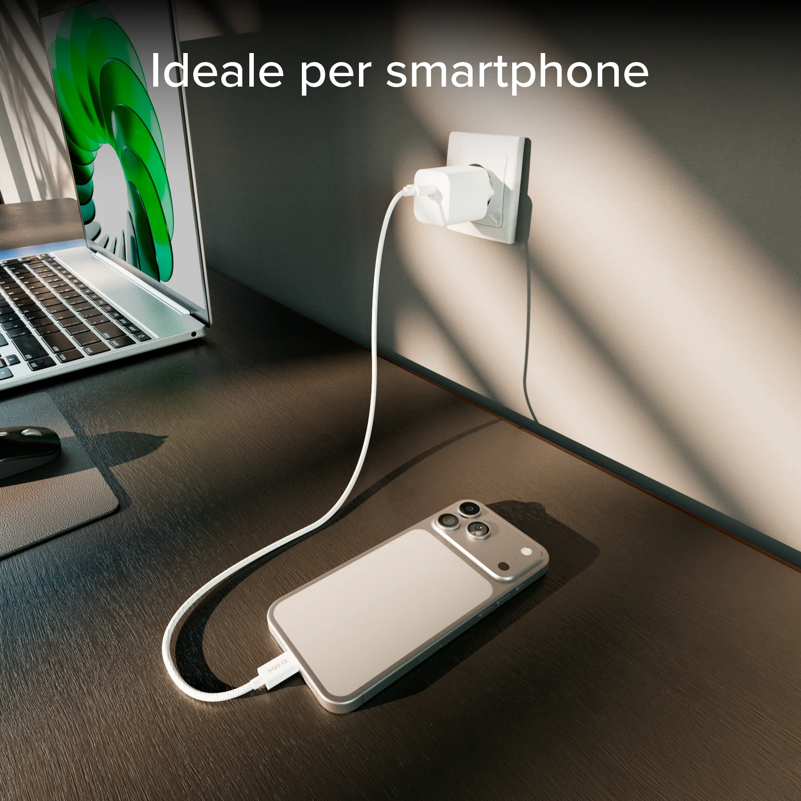 Kit di ricarica con caricatore da muro 40W e cavo USB-C intrecciato antigroviglio 1,5 m - Image 17