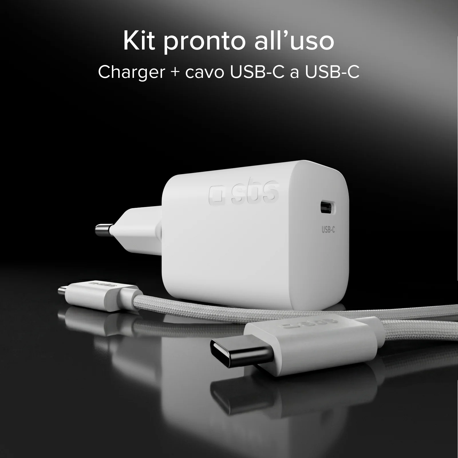 Kit di ricarica con caricatore da muro 40W e cavo USB-C intrecciato antigroviglio 1,5 m - Image 8