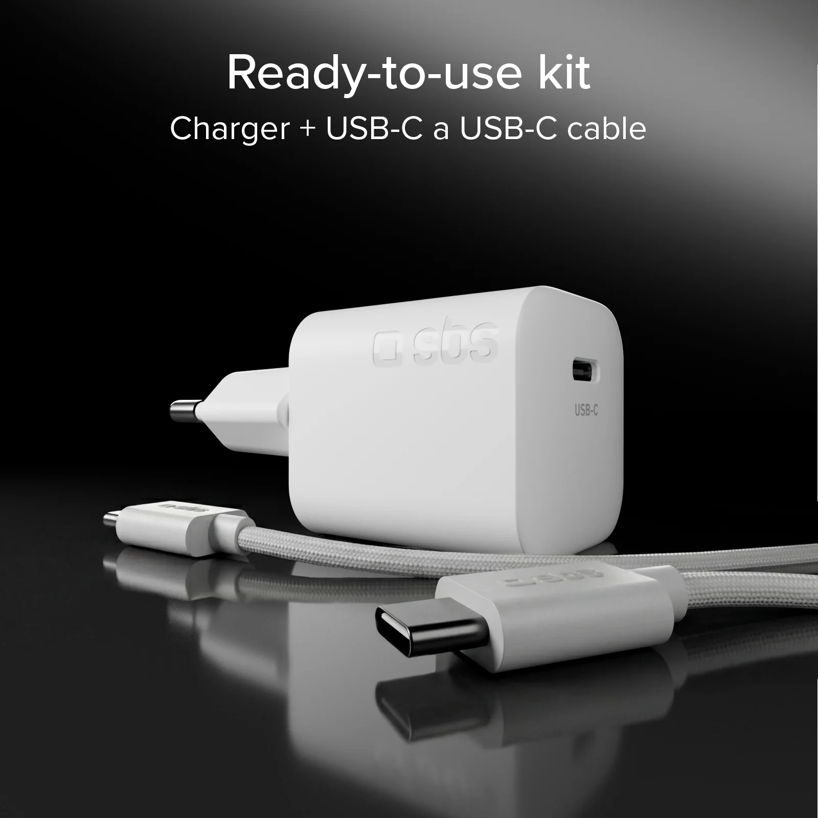 Kit di ricarica con caricatore da muro 40W e cavo USB-C intrecciato antigroviglio 1,5 m - Image 9