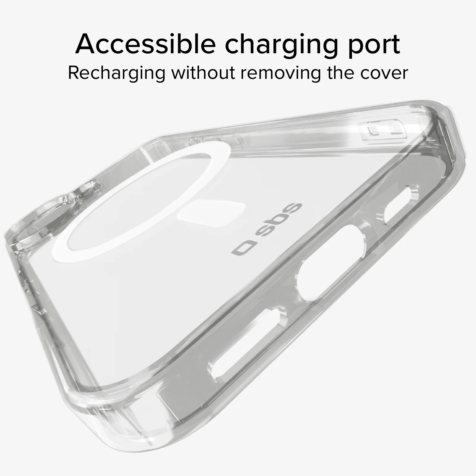 Cover trasparente rigida compatibile con ricarica MagSafe per iPhone 16 Plus - Image 11