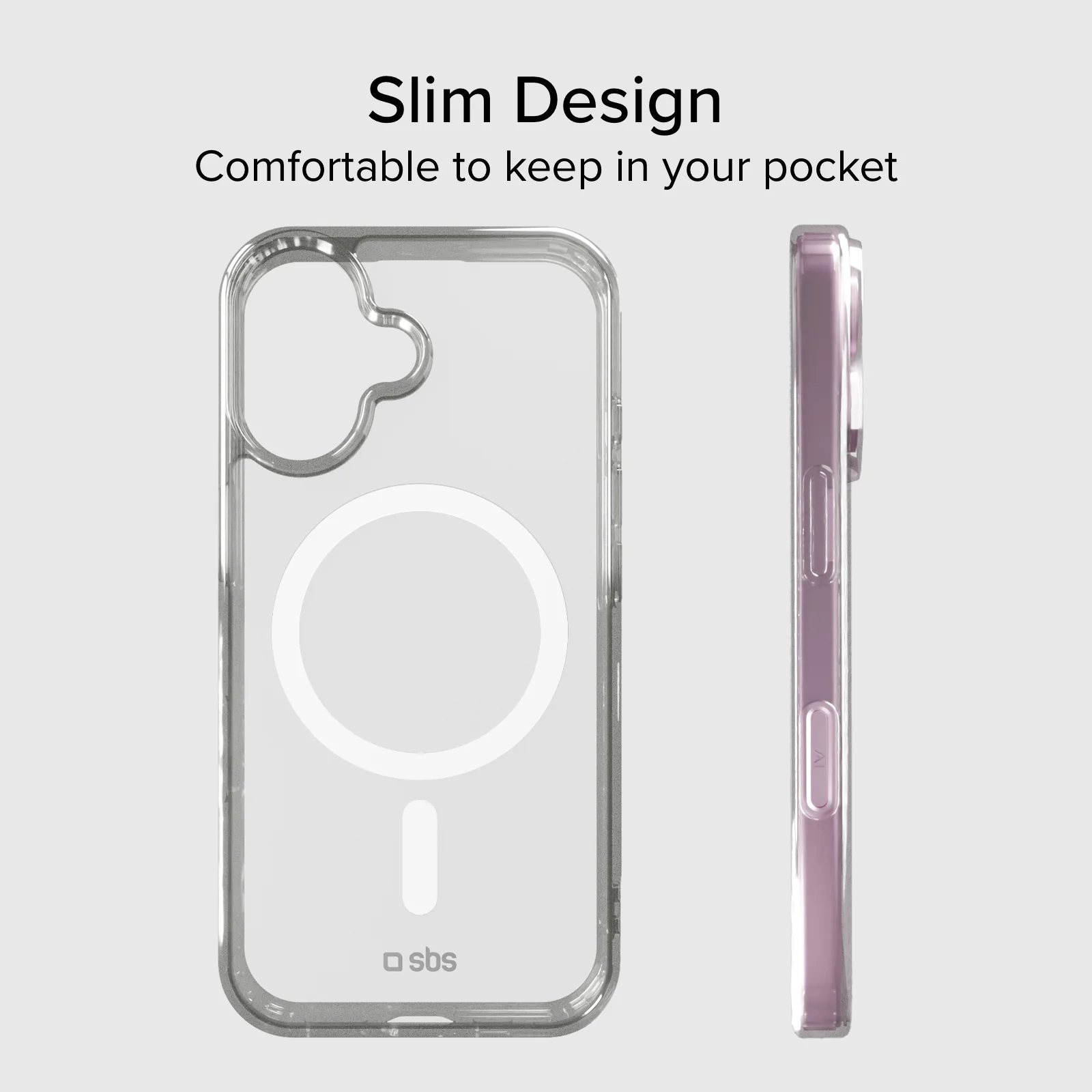 Cover trasparente rigida compatibile con ricarica MagSafe per iPhone 16 Plus - Image 13