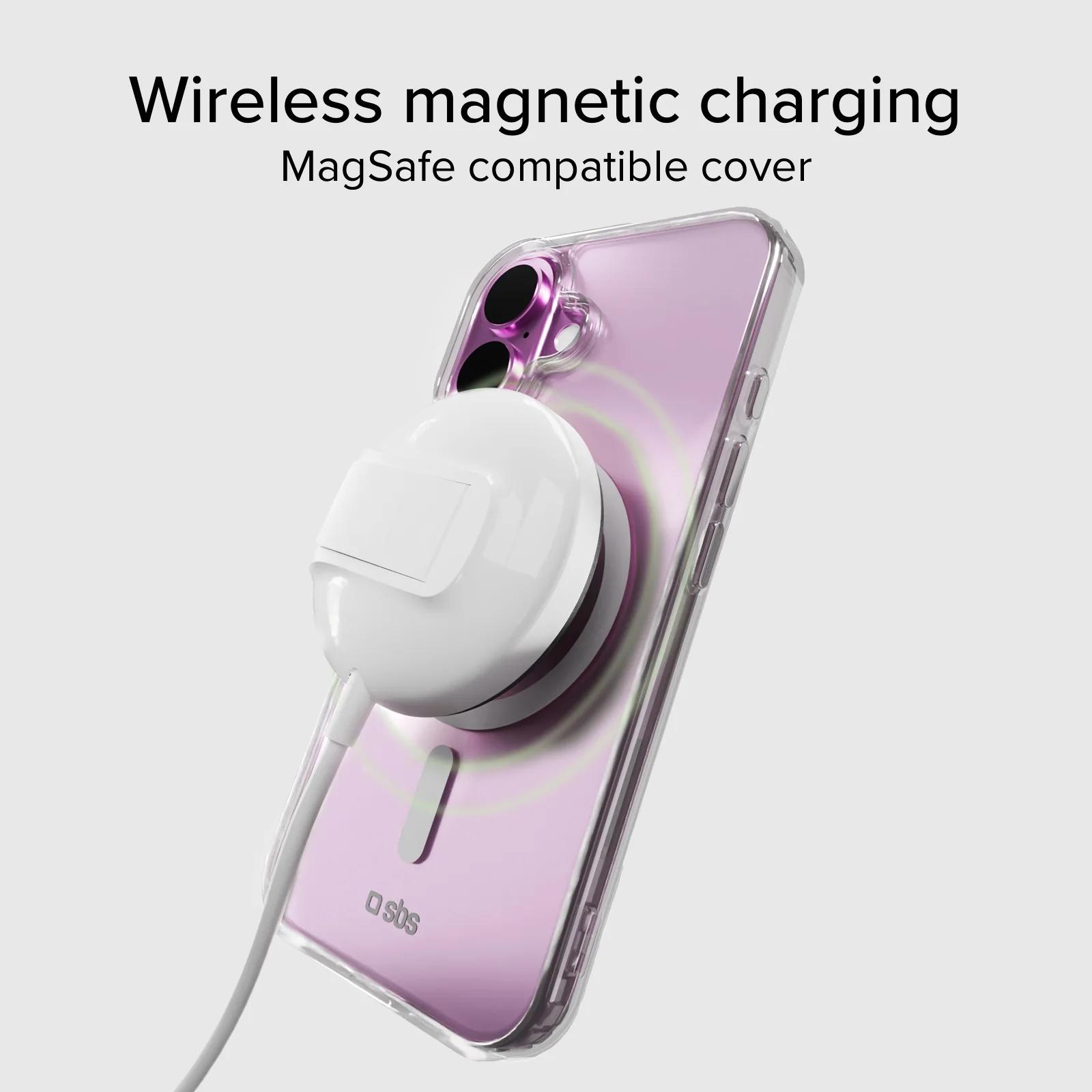 Cover trasparente rigida compatibile con ricarica MagSafe per iPhone 16 Plus - Image 8