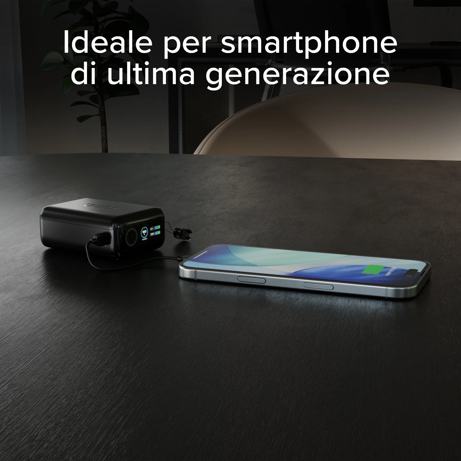 Power bank 10000 mAh 40W Power Delivery e AVS, con cavo USB-C incluso e display smart - Image 17
