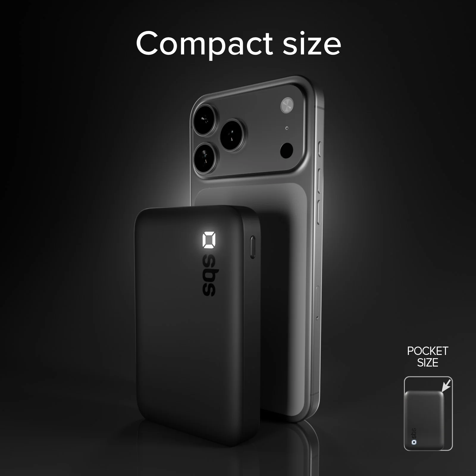 Power Bank SBS 10000 mAh High Density – Compatto con porte USB-C e USB-A - Image 8