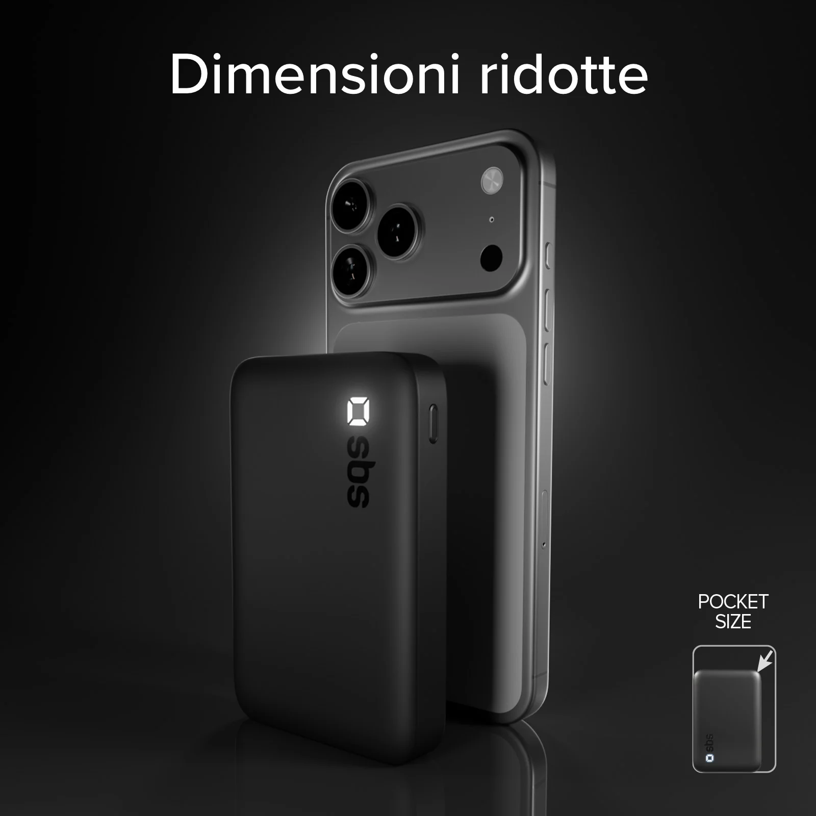 Power Bank SBS 10000 mAh High Density – Compatto con porte USB-C e USB-A - Image 9