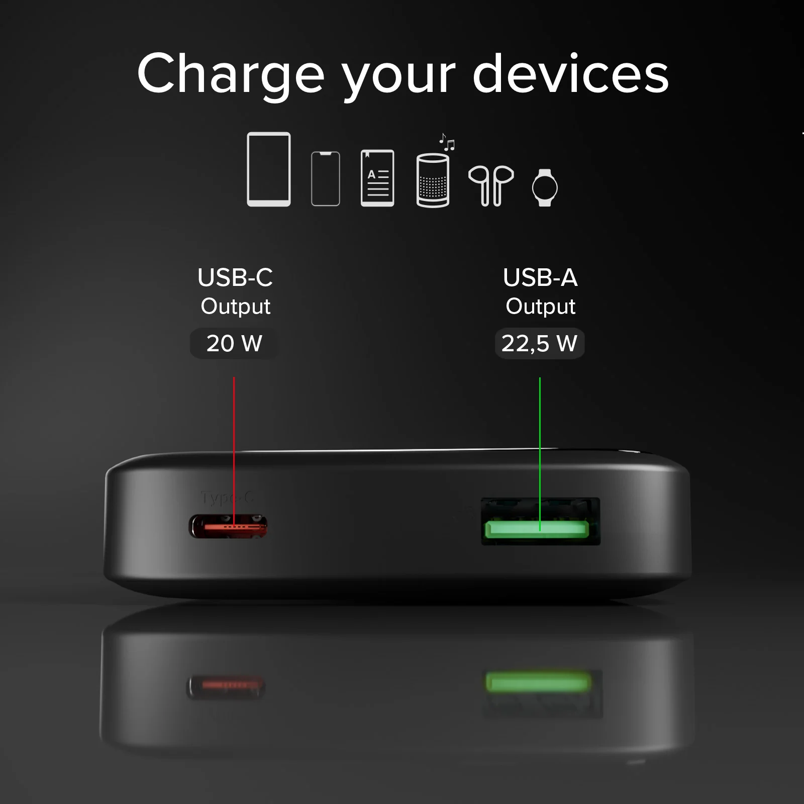 Power bank compatto da 10.000 mAh con ricarica rapida e display LCD - Image 10