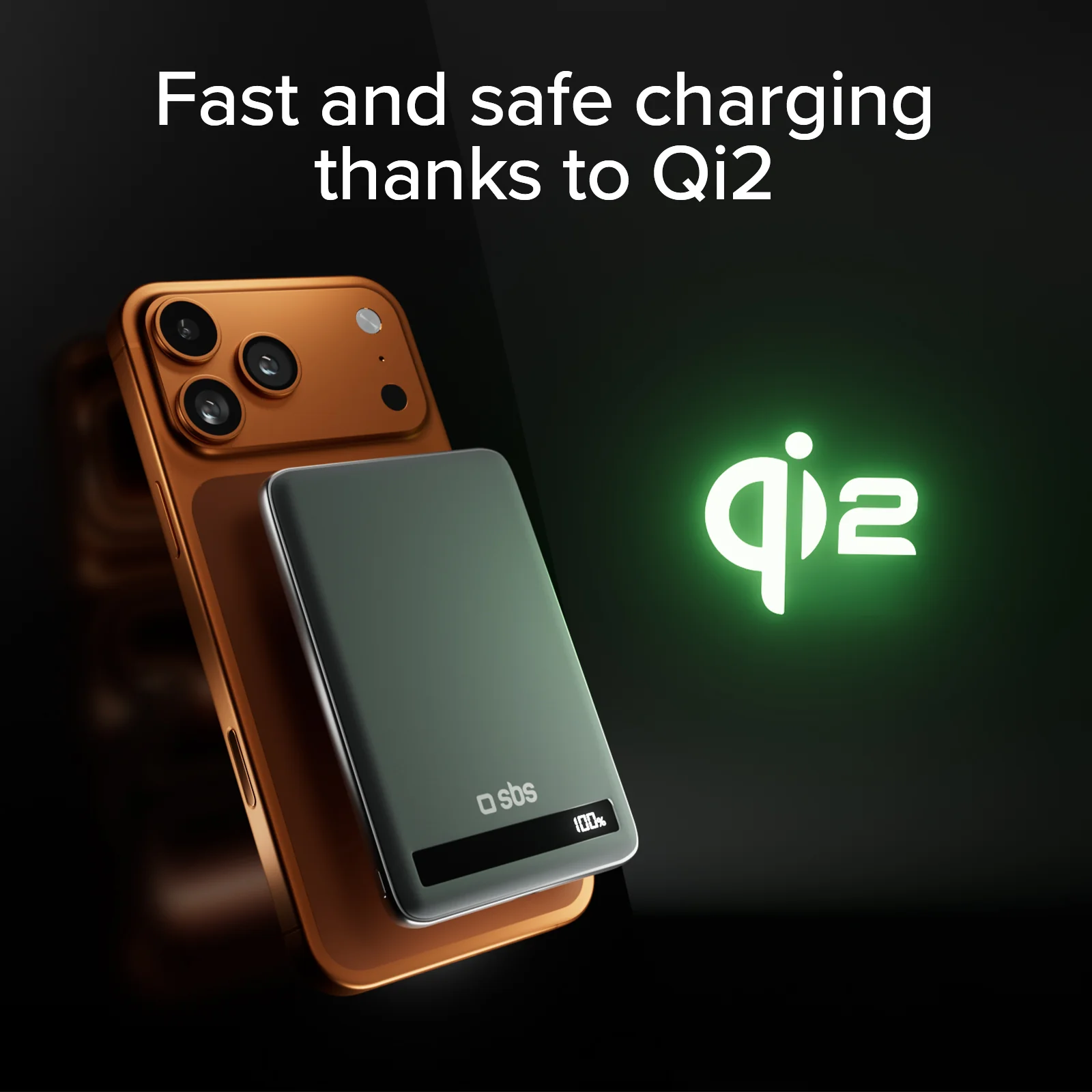 Power Bank Magnetico da 5000 mAh 15 W Qi2 con batteria semi-solida e display LCD - Image 7