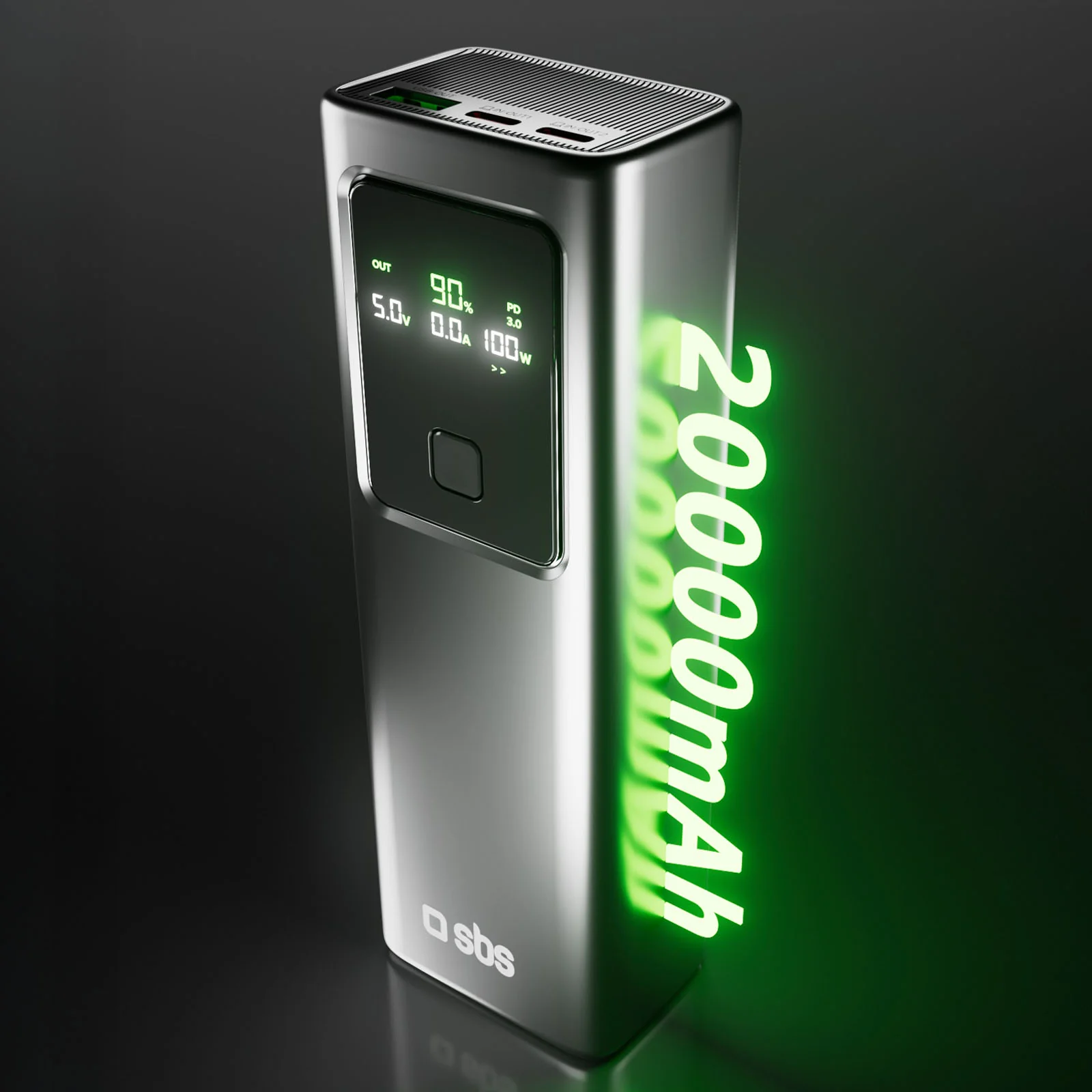LCD Power Bank 20.000 mAh con PD 100W - Image 4
