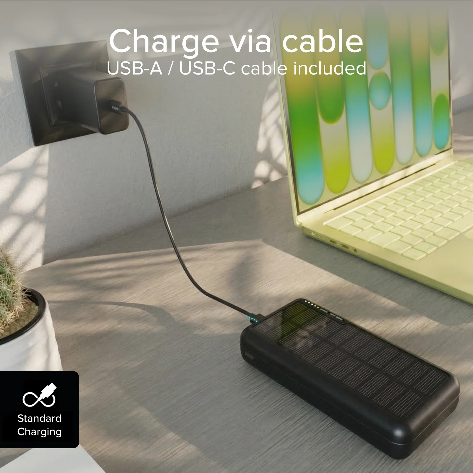 Power bank 10.000 mAh con pannello solare - Image 11