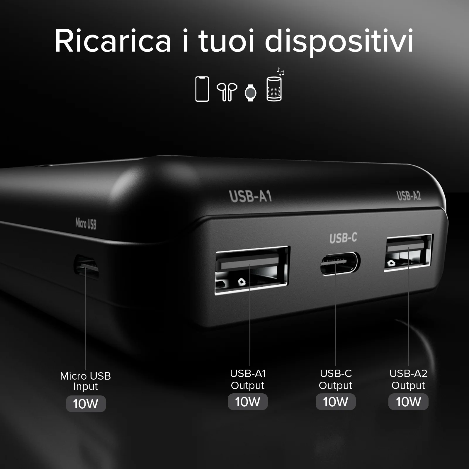 Power bank 10.000 mAh con pannello solare - Image 12