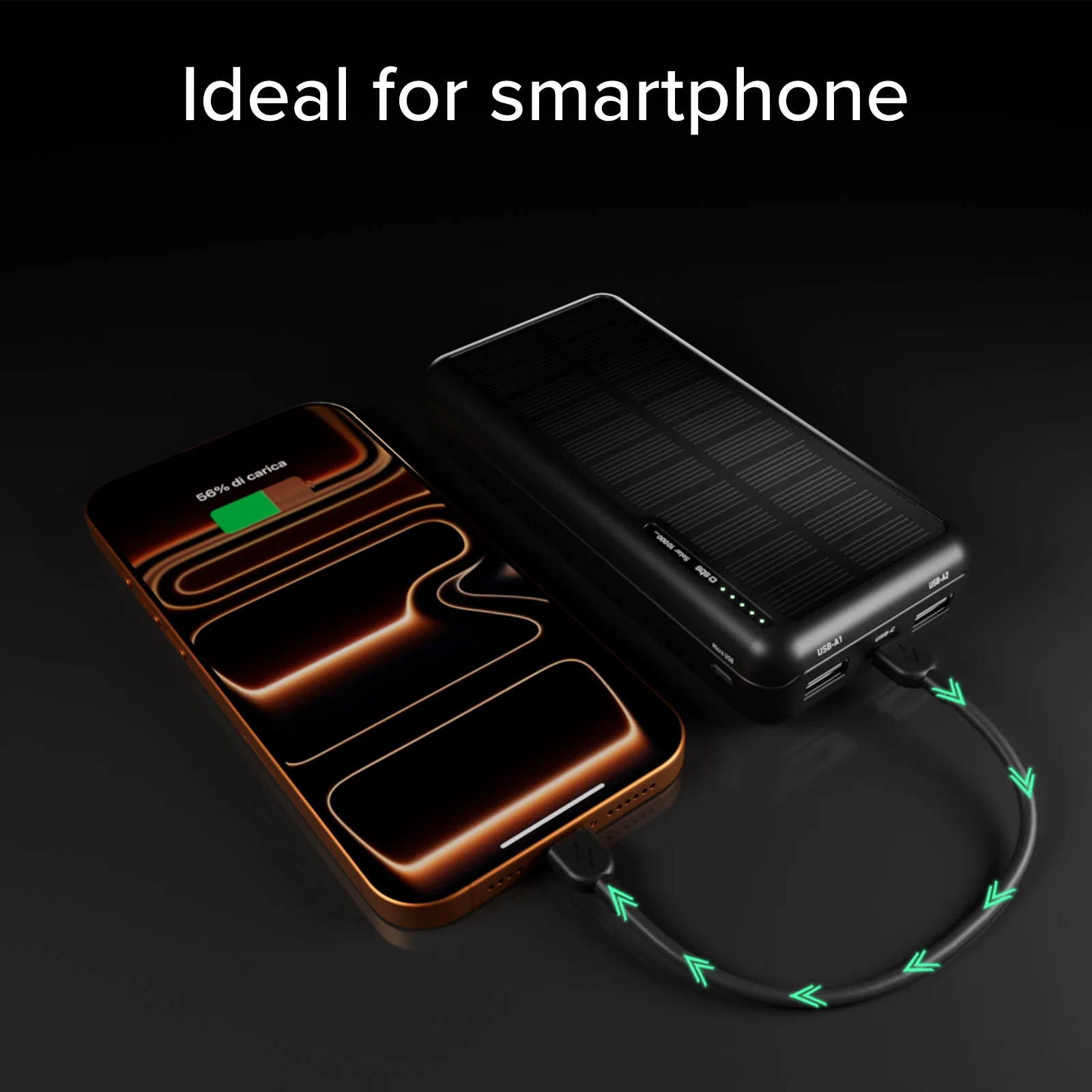 Power bank 10.000 mAh con pannello solare - Image 16