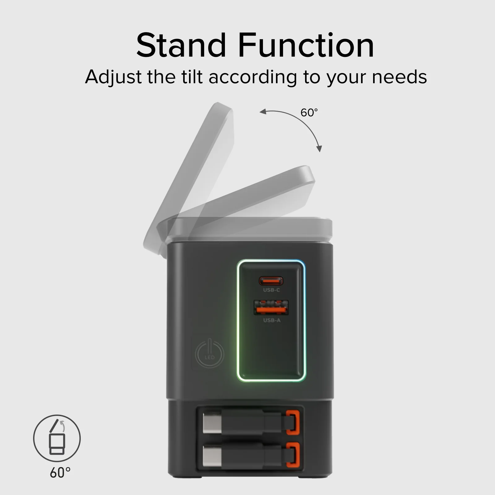Power Dock Wireless 6 in 1 100W compatibile MagSafe - Image 10