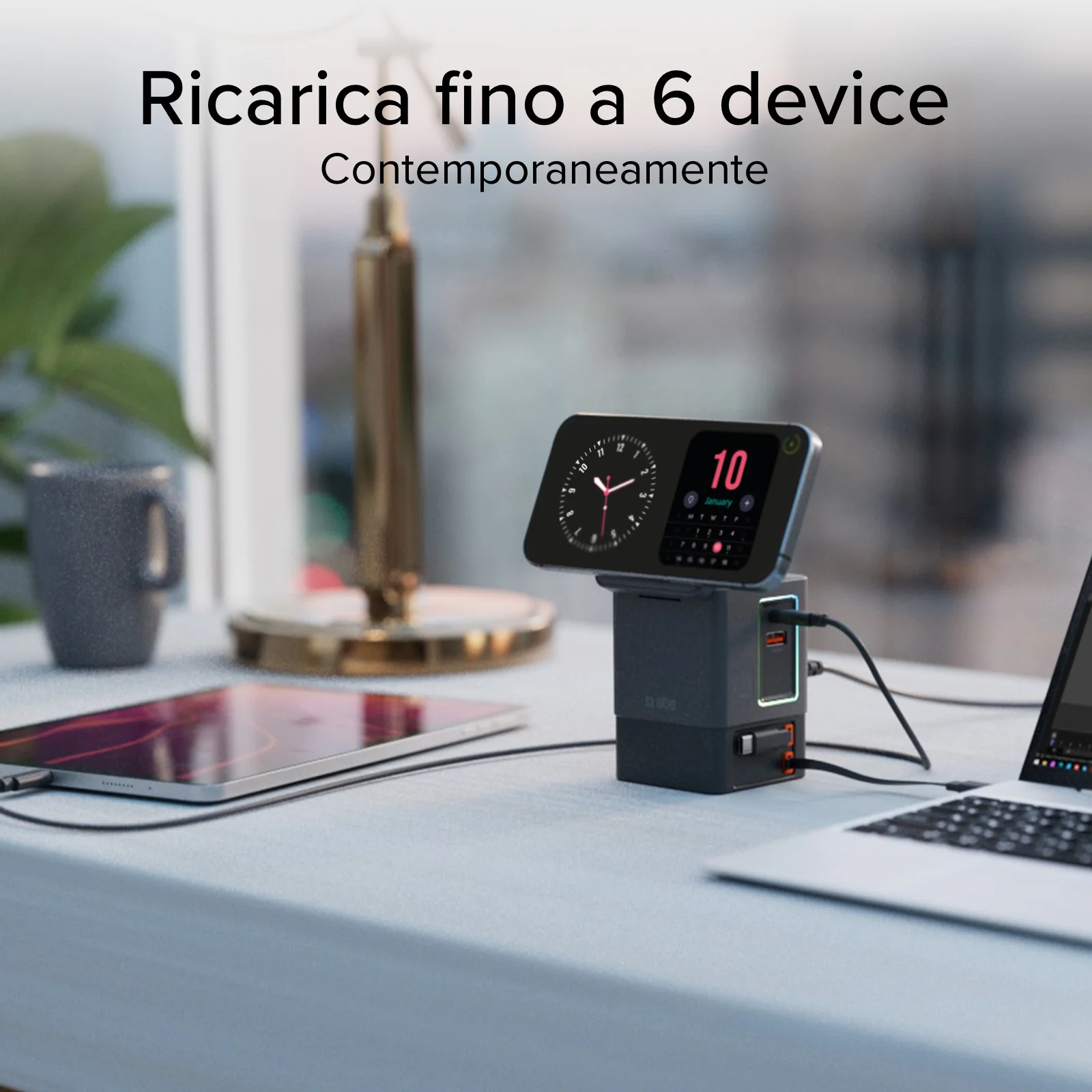 Power Dock Wireless 6 in 1 100W compatibile MagSafe - Image 19