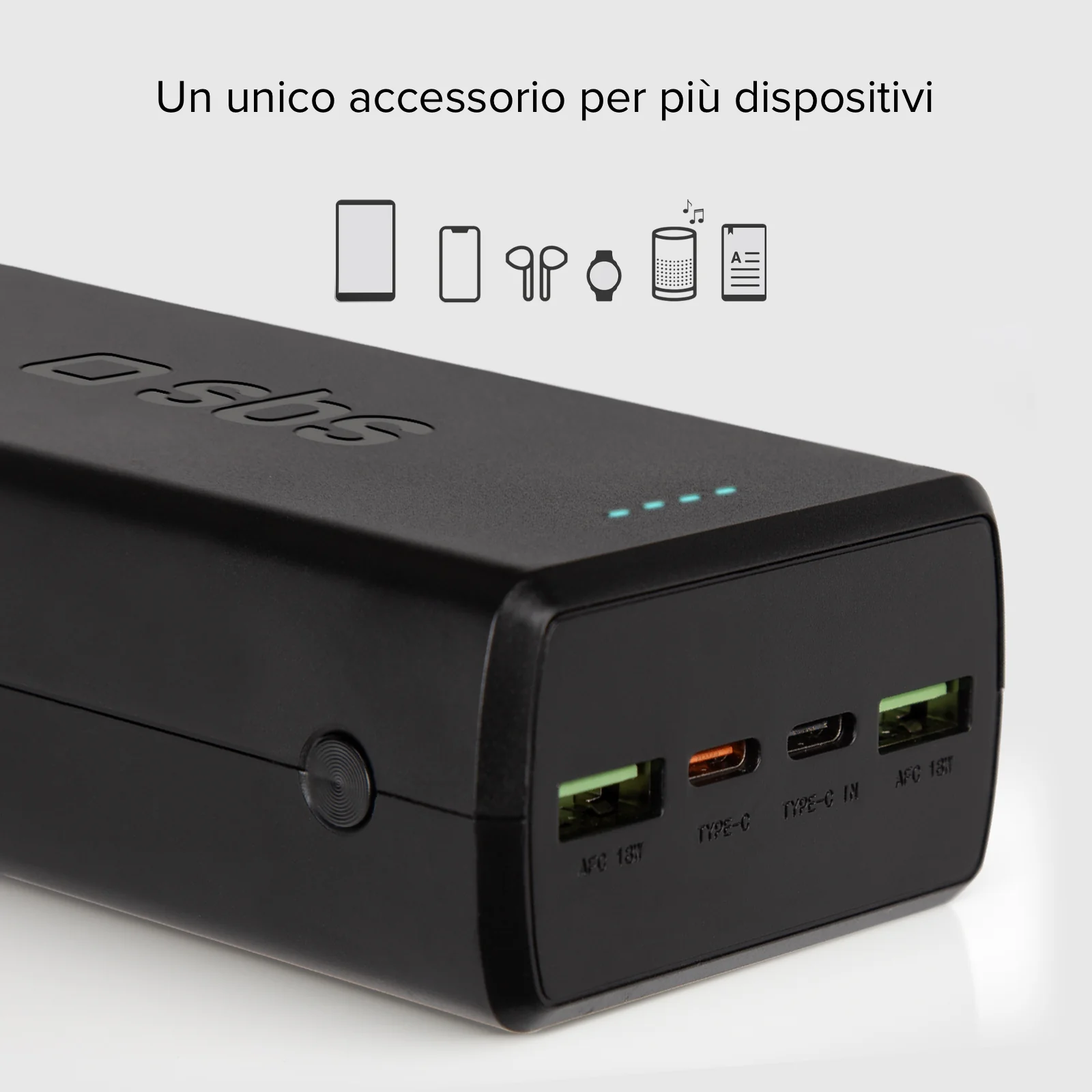 Power bank da 30.000 mAh con 2 porte USB-C e 2 porte USB-A - Image 3