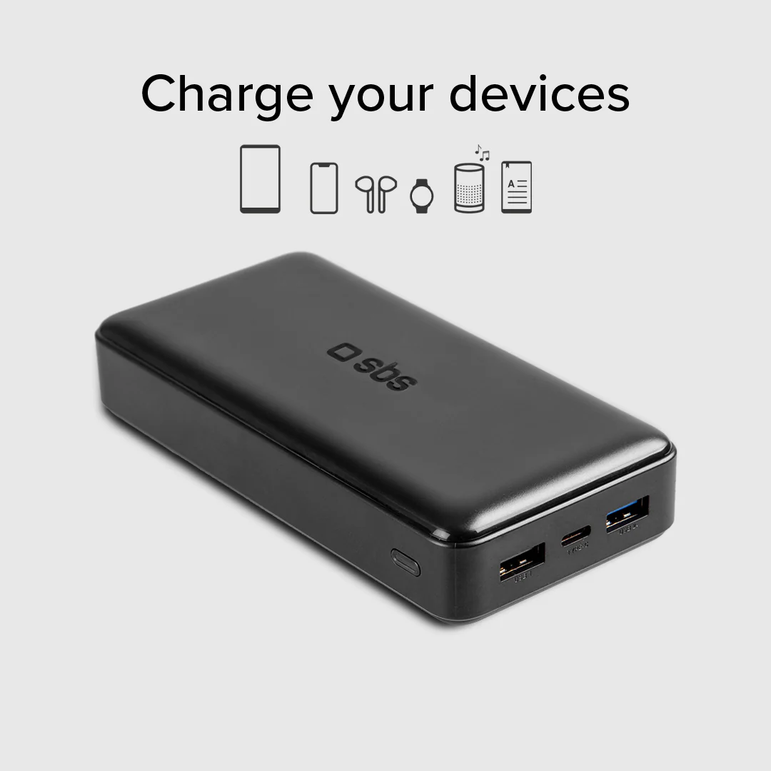 Power bank 20.000 mAh extra slim con porta USB 2.1A Intelligent Charge (IC) - Image 2