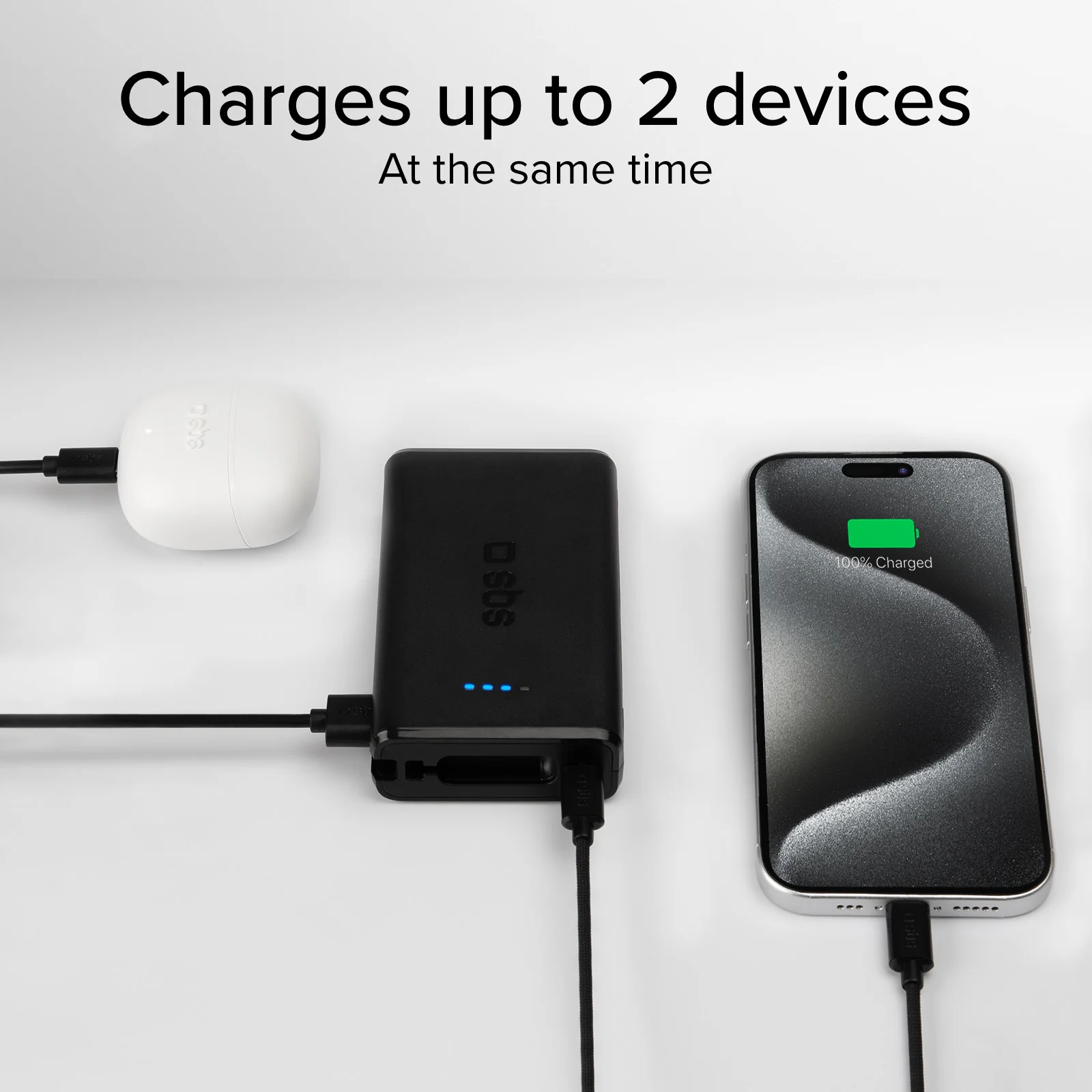 Powerbank Power Delivery 20W da 10000 mAh con cavo USB-C integrato - Image 8