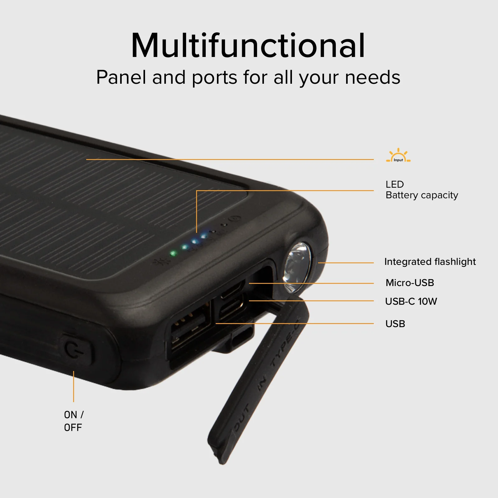 Powerbank solare 5000 mAh con ricarica wireless - Image 6