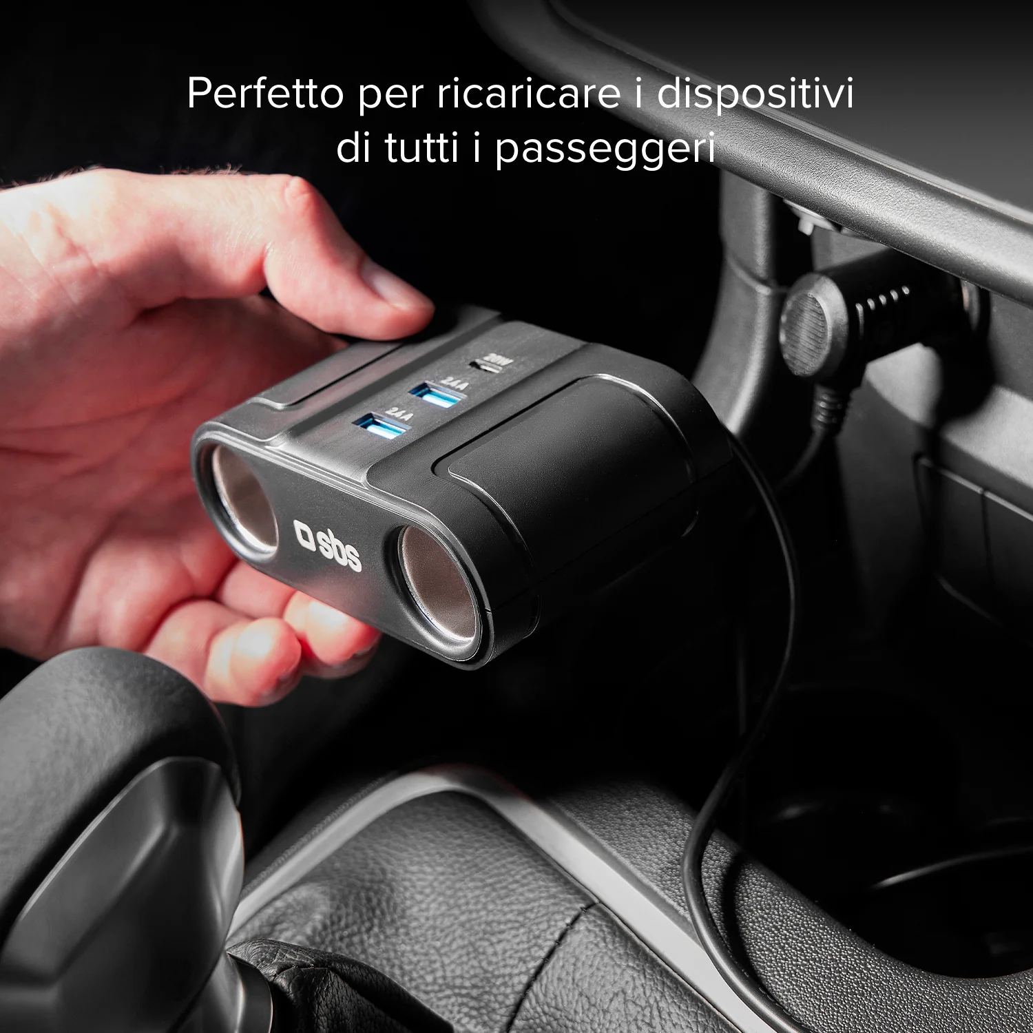 Caricatore sdoppiatore auto - Ricarica rapida 100 Watt - Image 7