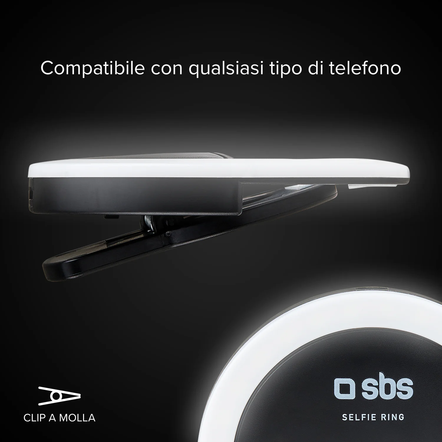 Anello LED universale con clip per video e foto - Image 5