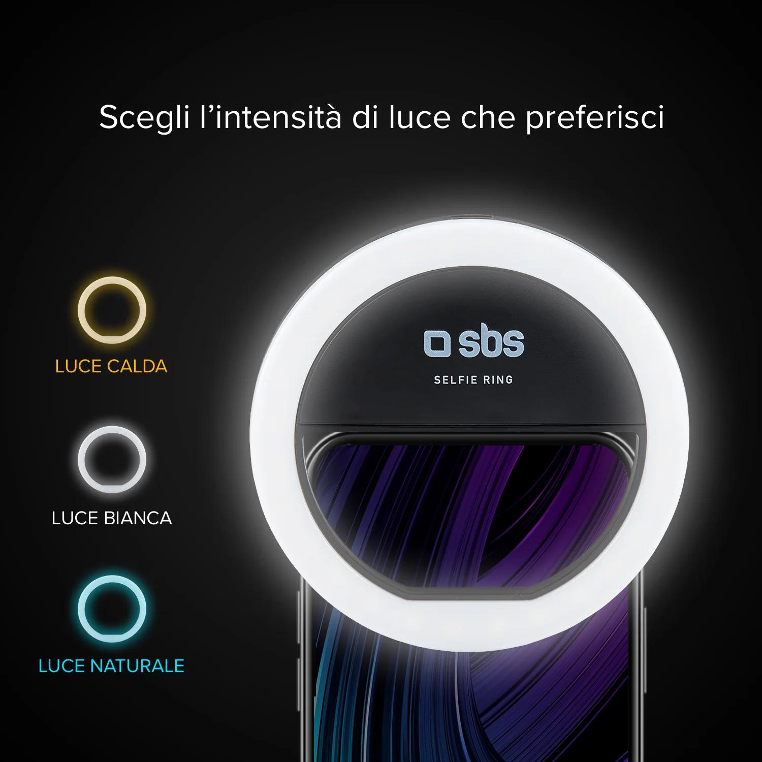 Anello LED universale con clip per video e foto - Image 7