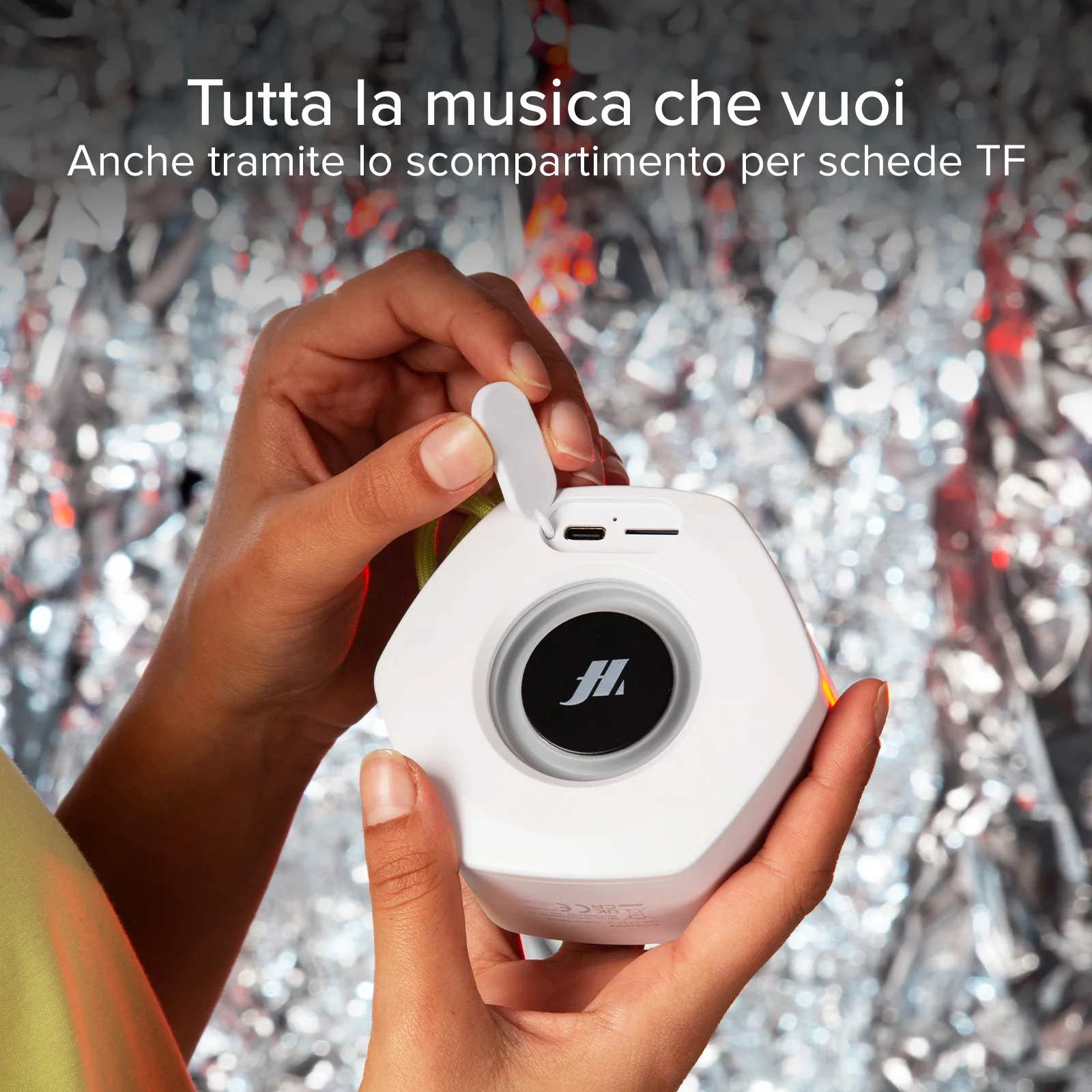 Speaker wireless 5W IBIZA con LED multicolor - Image 22