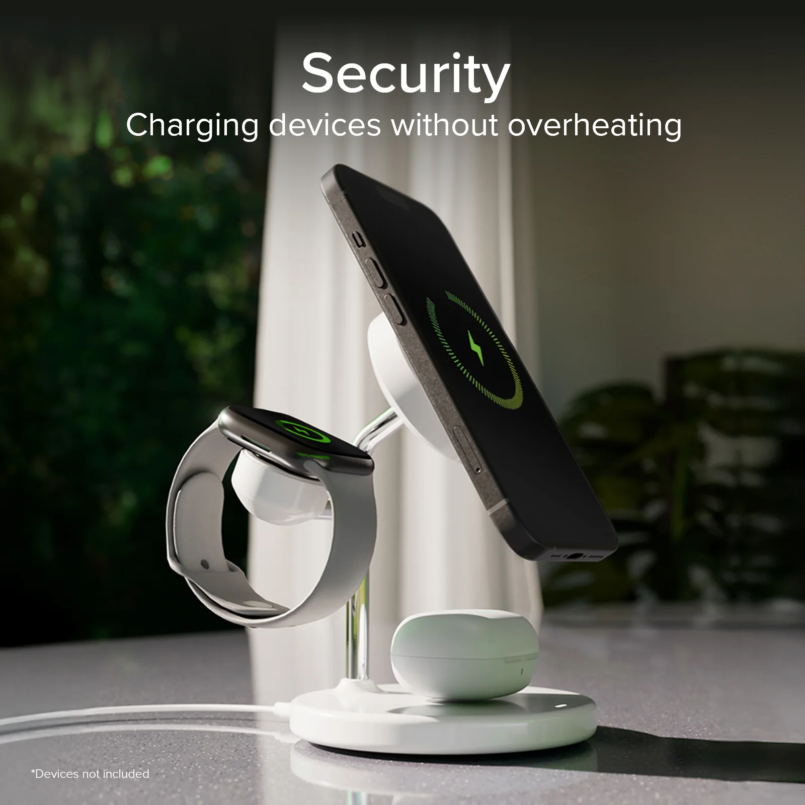 Stazione ricarica wireless Qi2 per cellulari, Apple Watch, auricolari wireless - Image 14