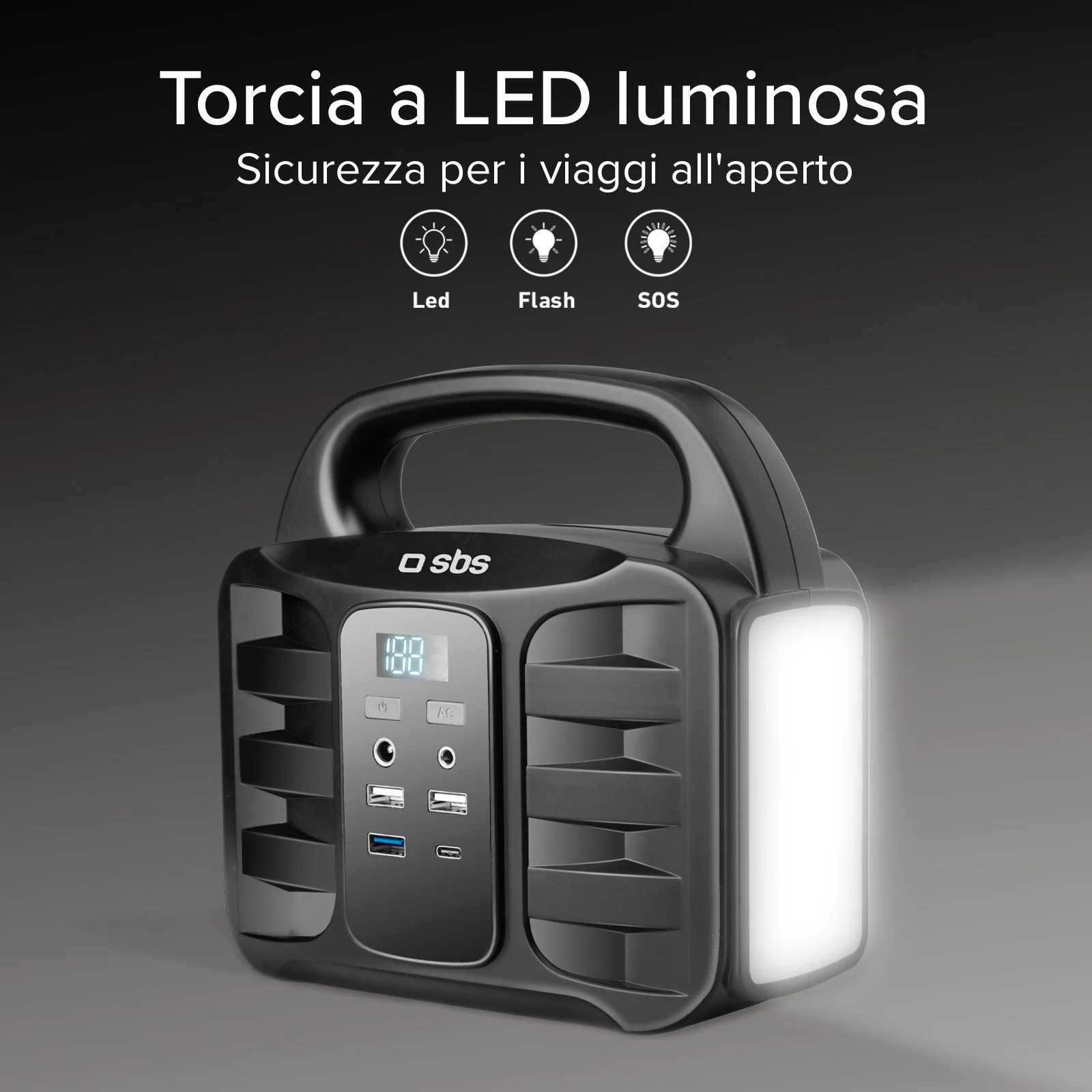 Stazione di ricarica portatile 150 Watt - con USB-A, USB-C, presa AC, presa DC - Image 9