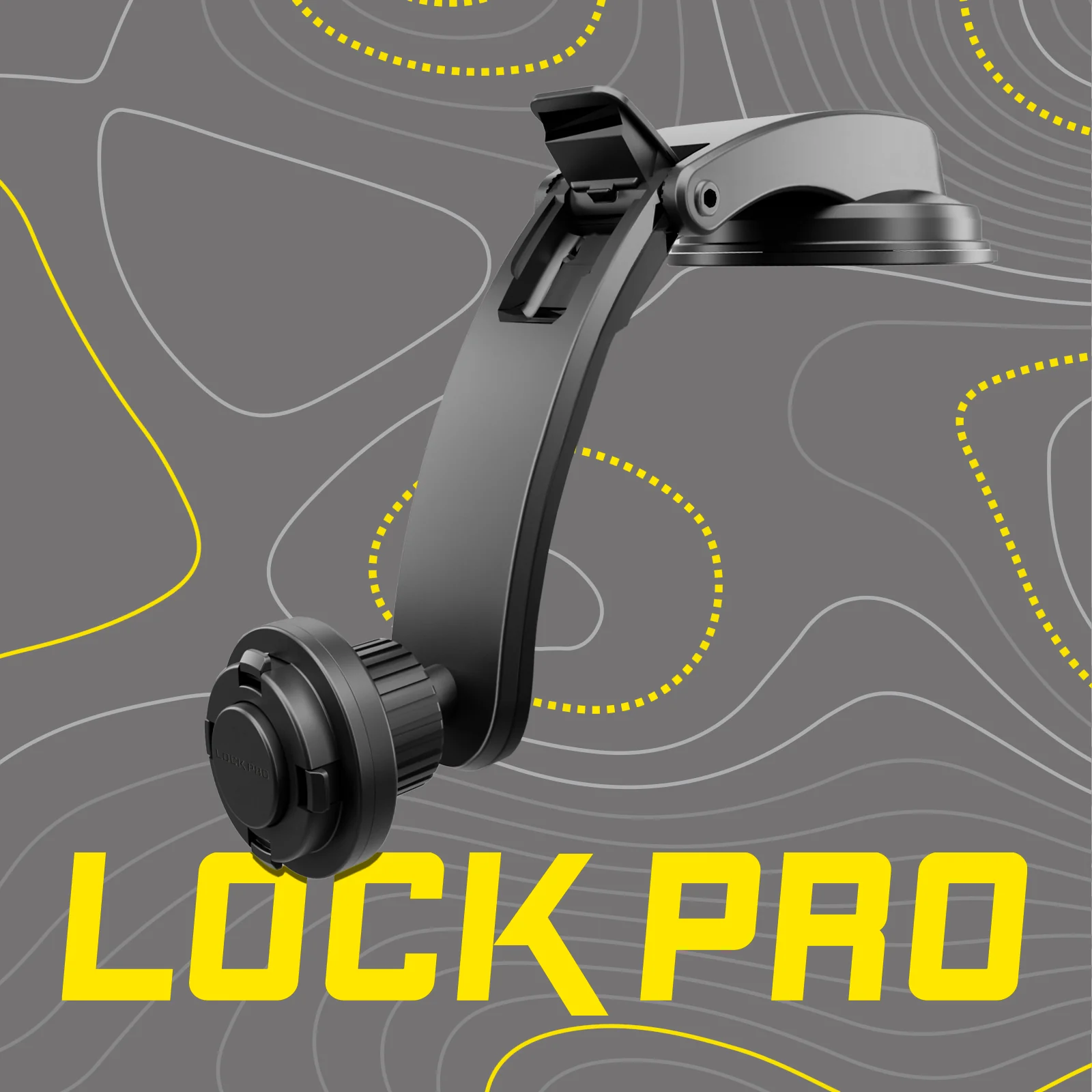 Supporto auto per parabrezza o cruscotto con sistema di bloccaggio LockPro - Image 3