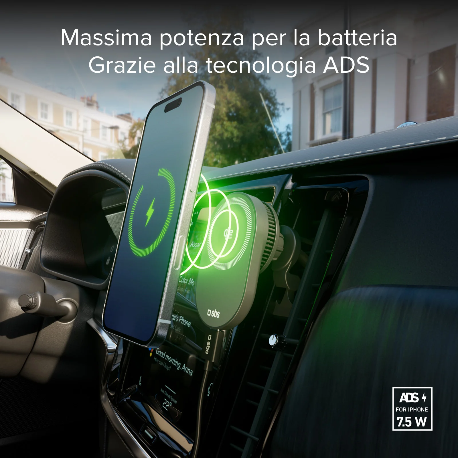 Supporto auto con ricarica magnetica Qi2.2 da 25 W e ventola di raffreddamento - Image 11