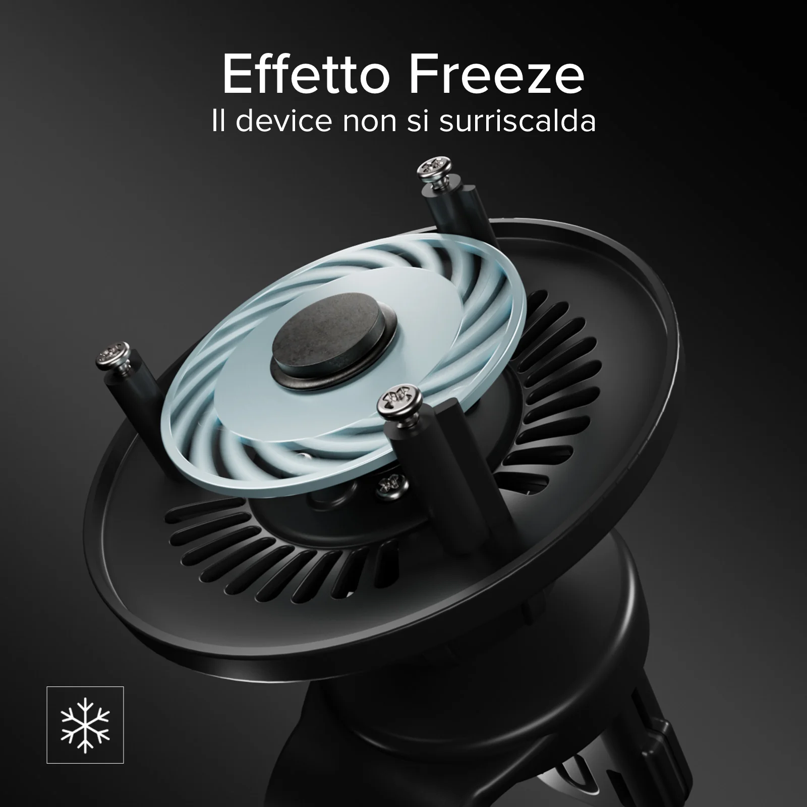Supporto auto con ricarica magnetica Qi2.2 da 25 W e ventola di raffreddamento - Image 19