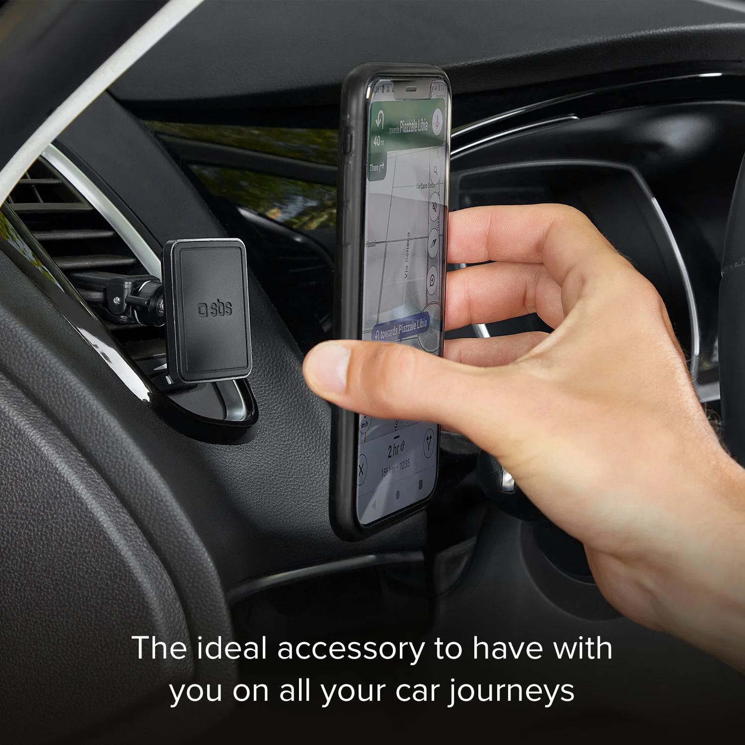 Supporto auto rettangolare magnetico per telefono con fissaggio a clip - Image 7