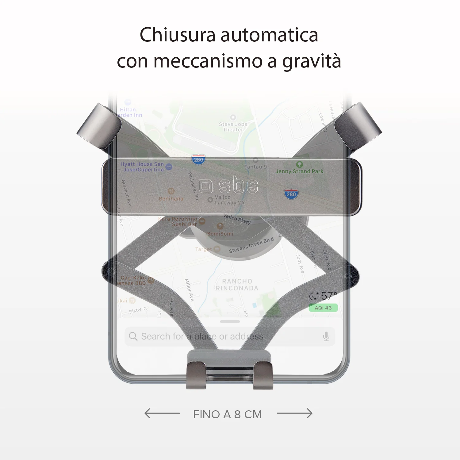 Gravity Pro - Supporto auto in metallo per telefono con meccanismo a gravità - Image 4