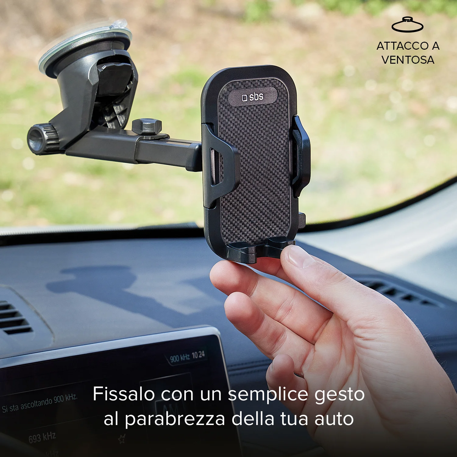 Supporto auto per telefono con asta telescopica e fissaggio a ventosa - Image 7