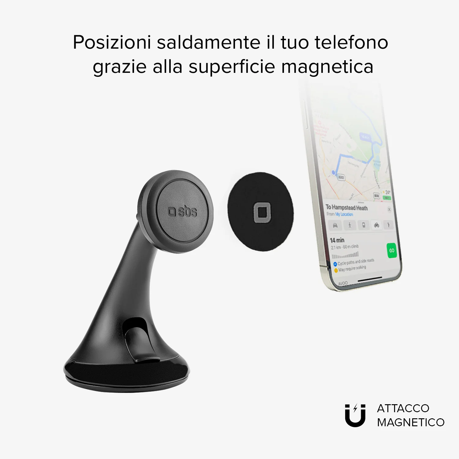 Wind Wide - Supporto auto orientabile per telefono con fissaggio a ventosa - Image 3