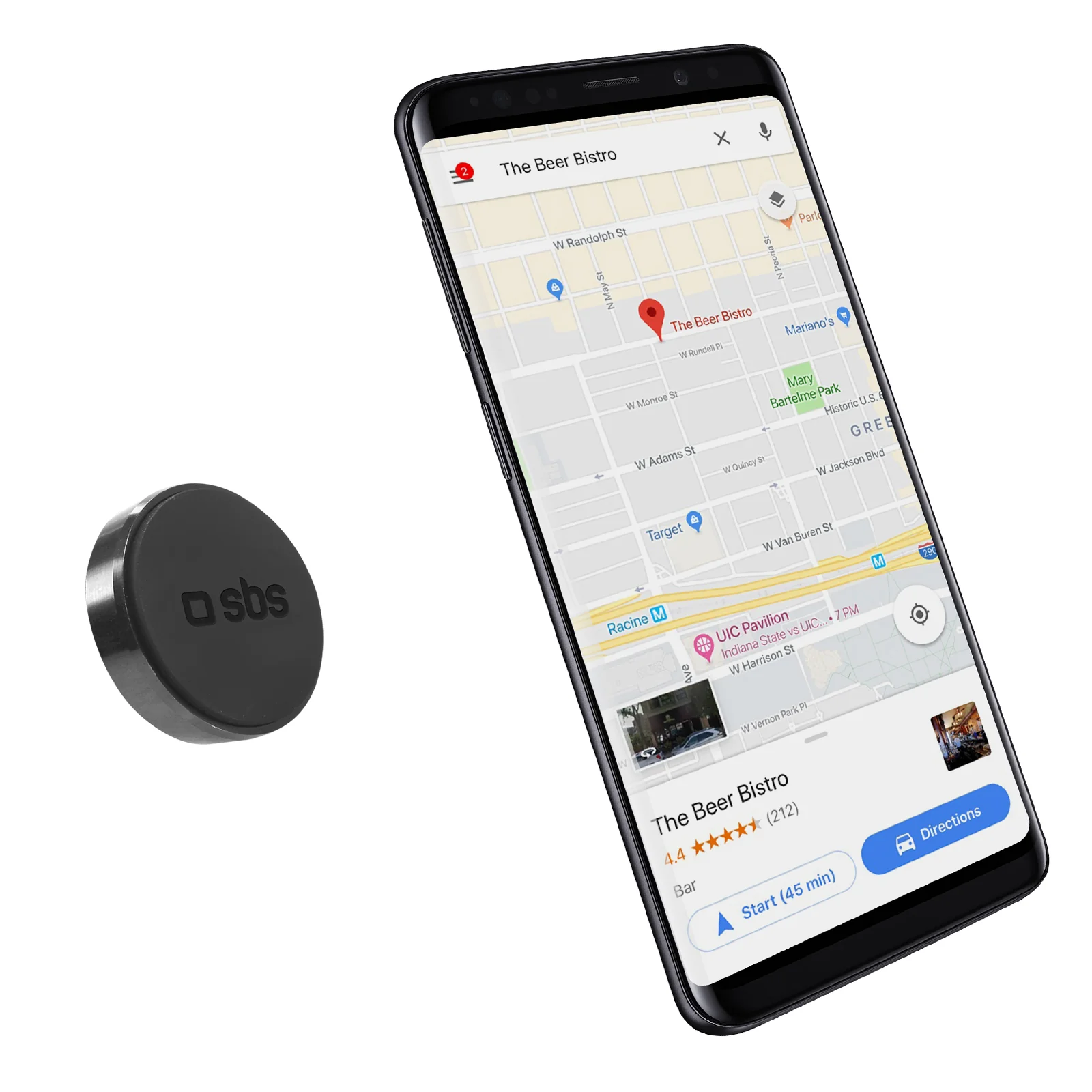 Supporto magnetico per auto Tiny con adesivo