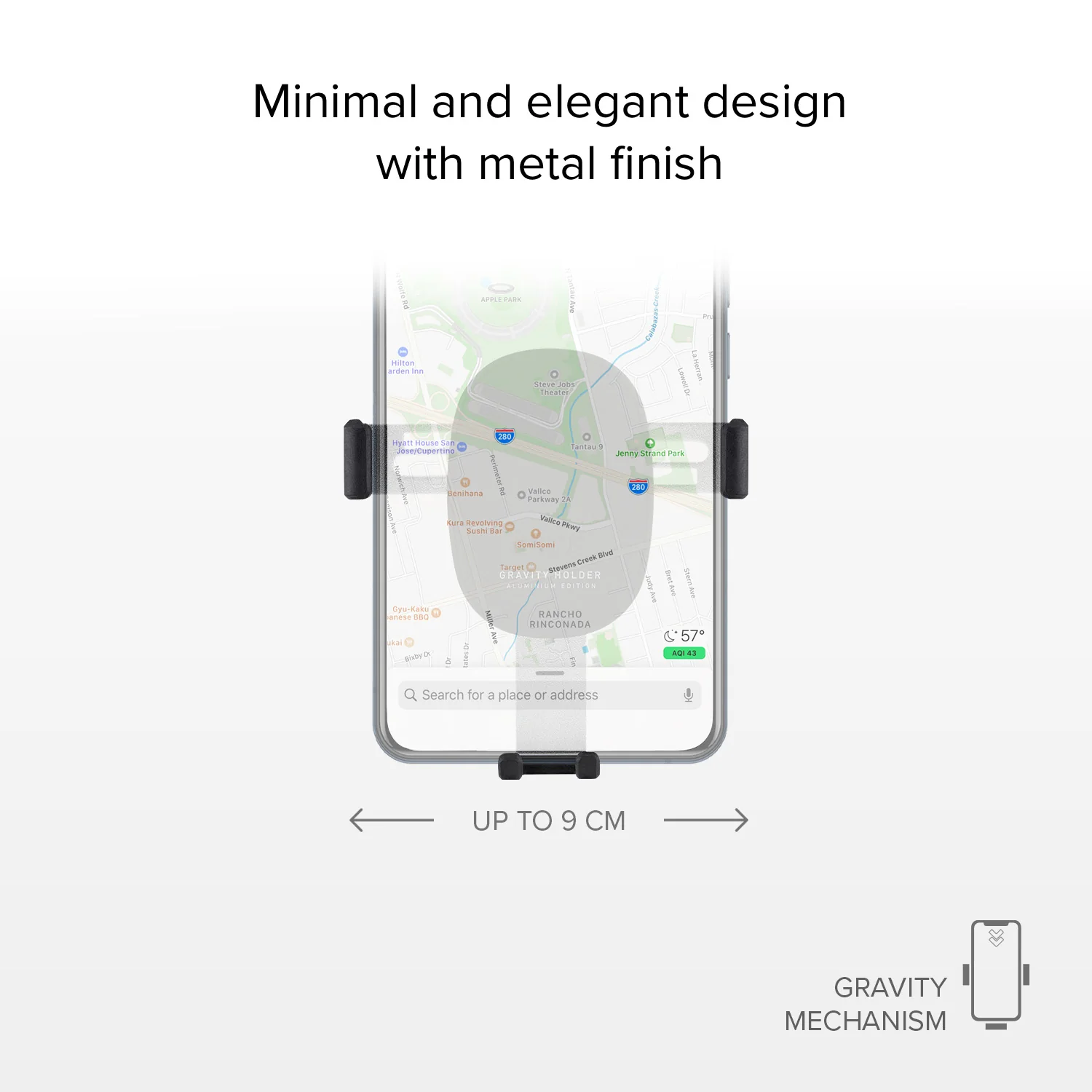 Gravity - Supporto auto per telefono con meccanismo a gravità - Image 3