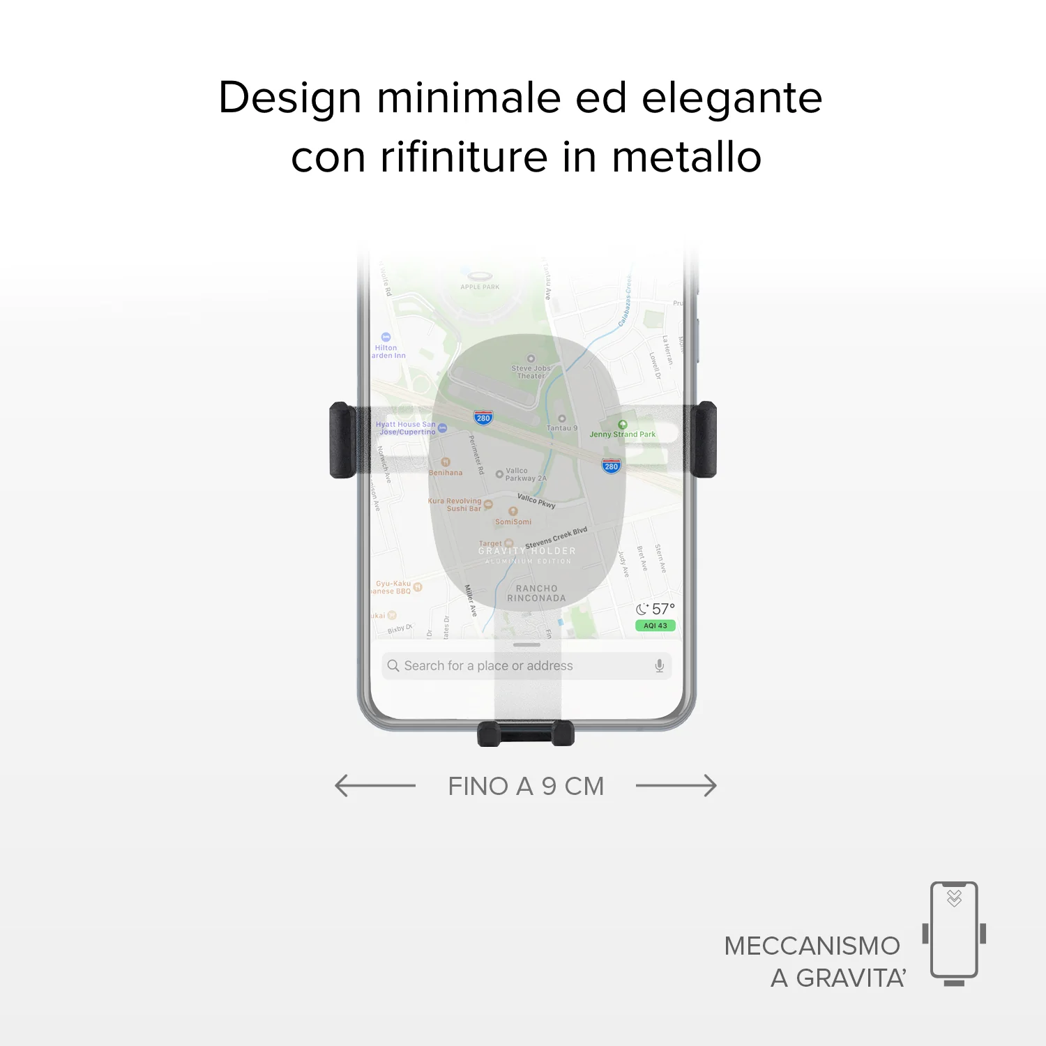 Gravity - Supporto auto per telefono con meccanismo a gravità - Image 4