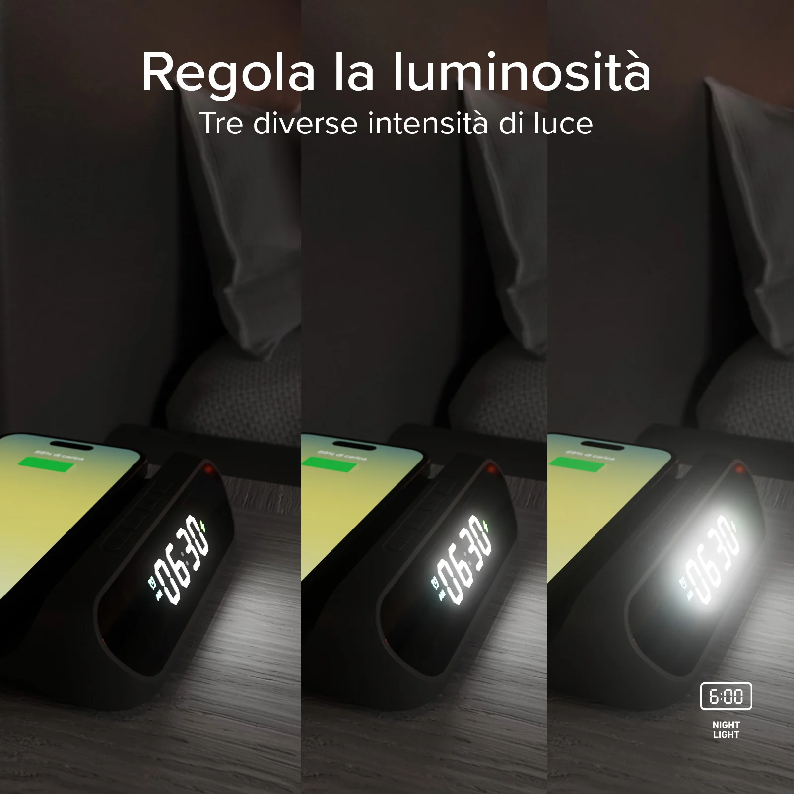 Sveglia 2 in 1 con Ricarica Wireless - Image 12